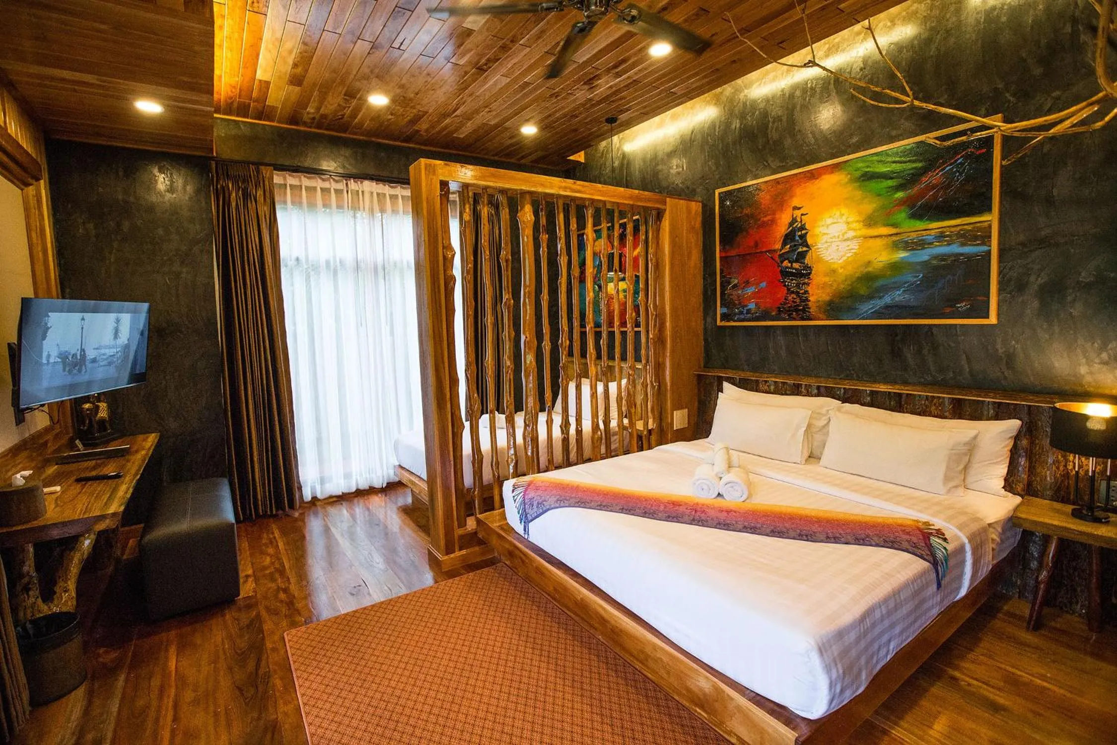 TV and multimedia, Bed in Andalay Beach Resort Koh Libong