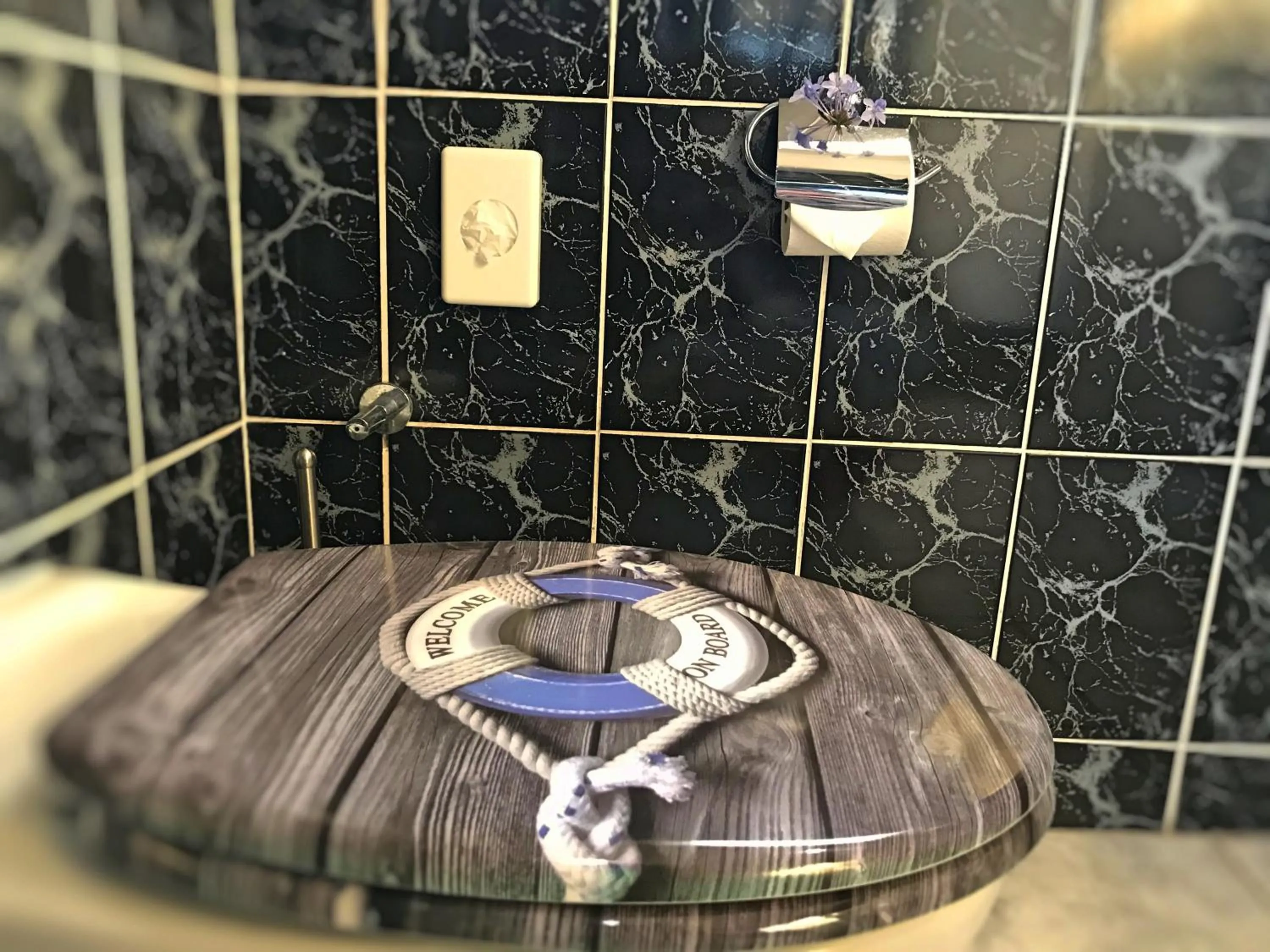 Toilet in Farr Out Guest House