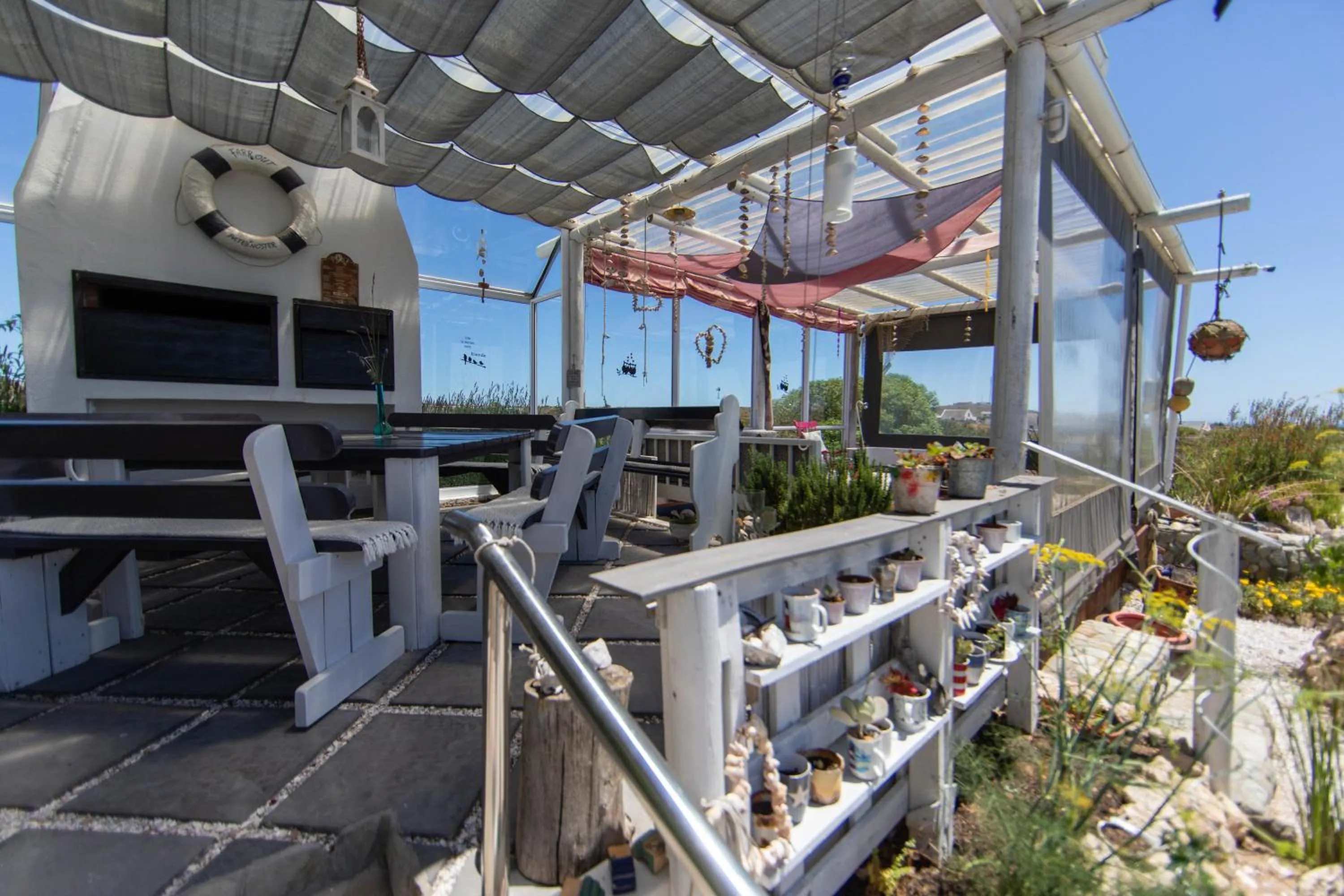 Patio in Farr Out Guest House