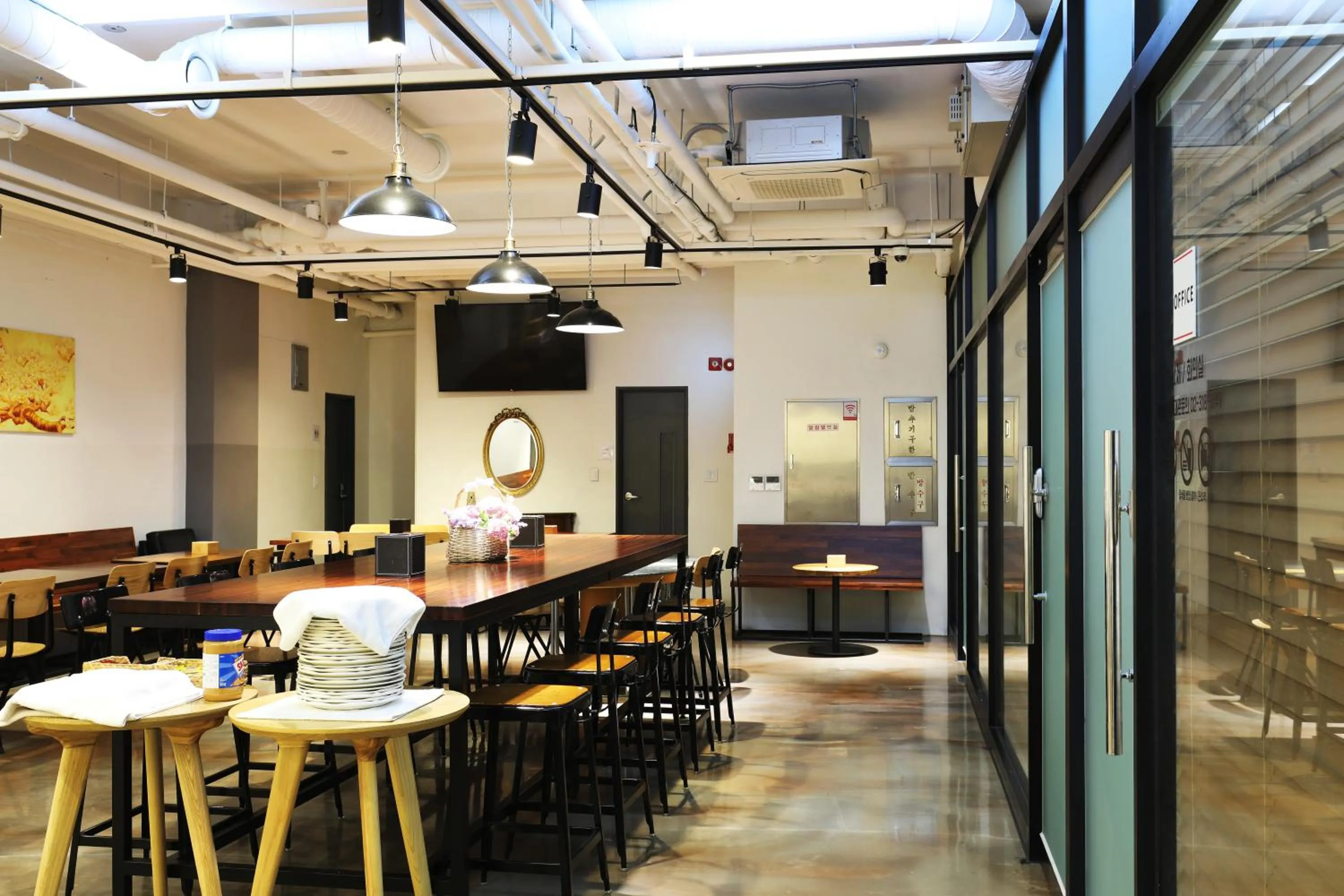 Dining area in STAY7 Myeongdong