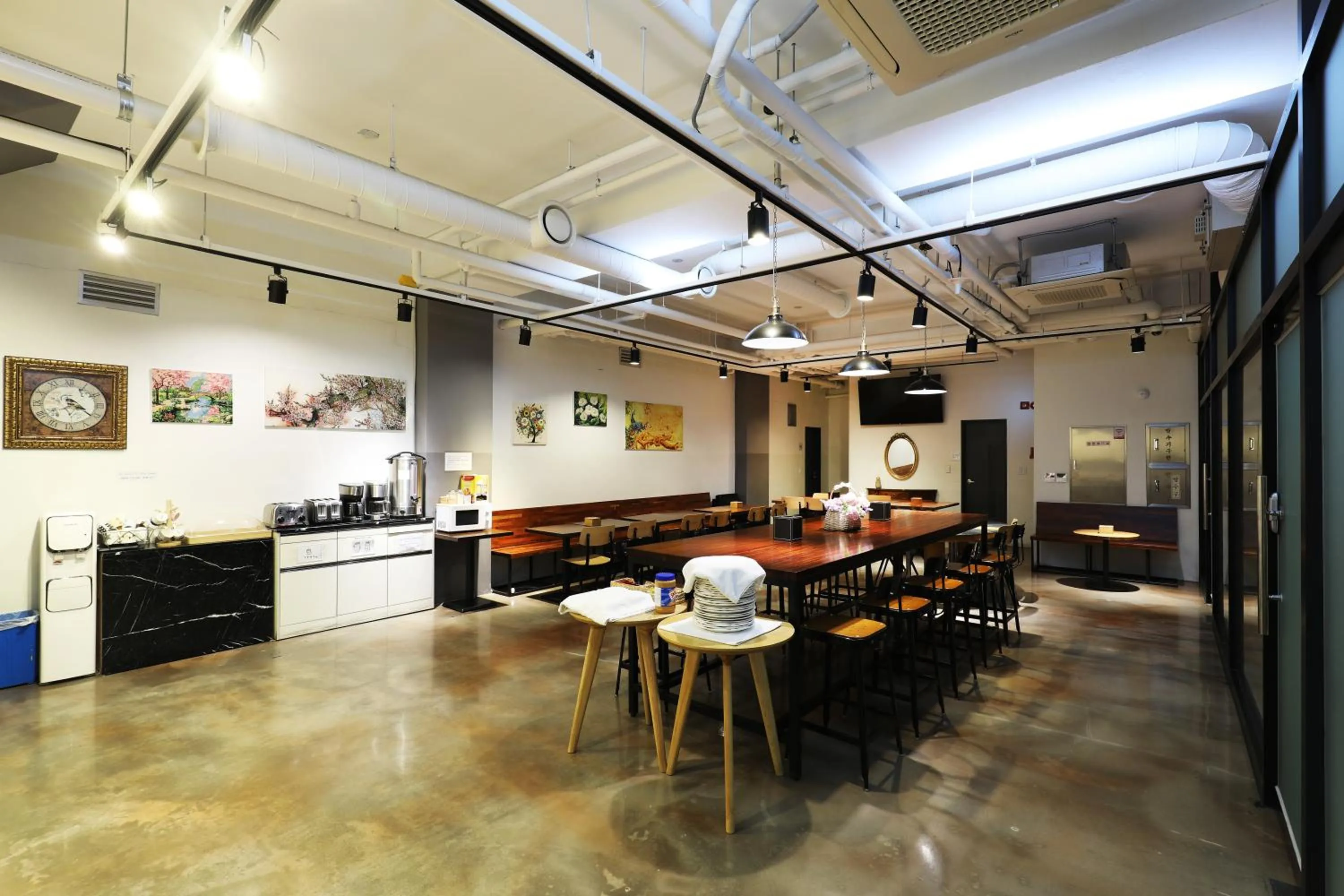 Dining area in STAY7 Myeongdong