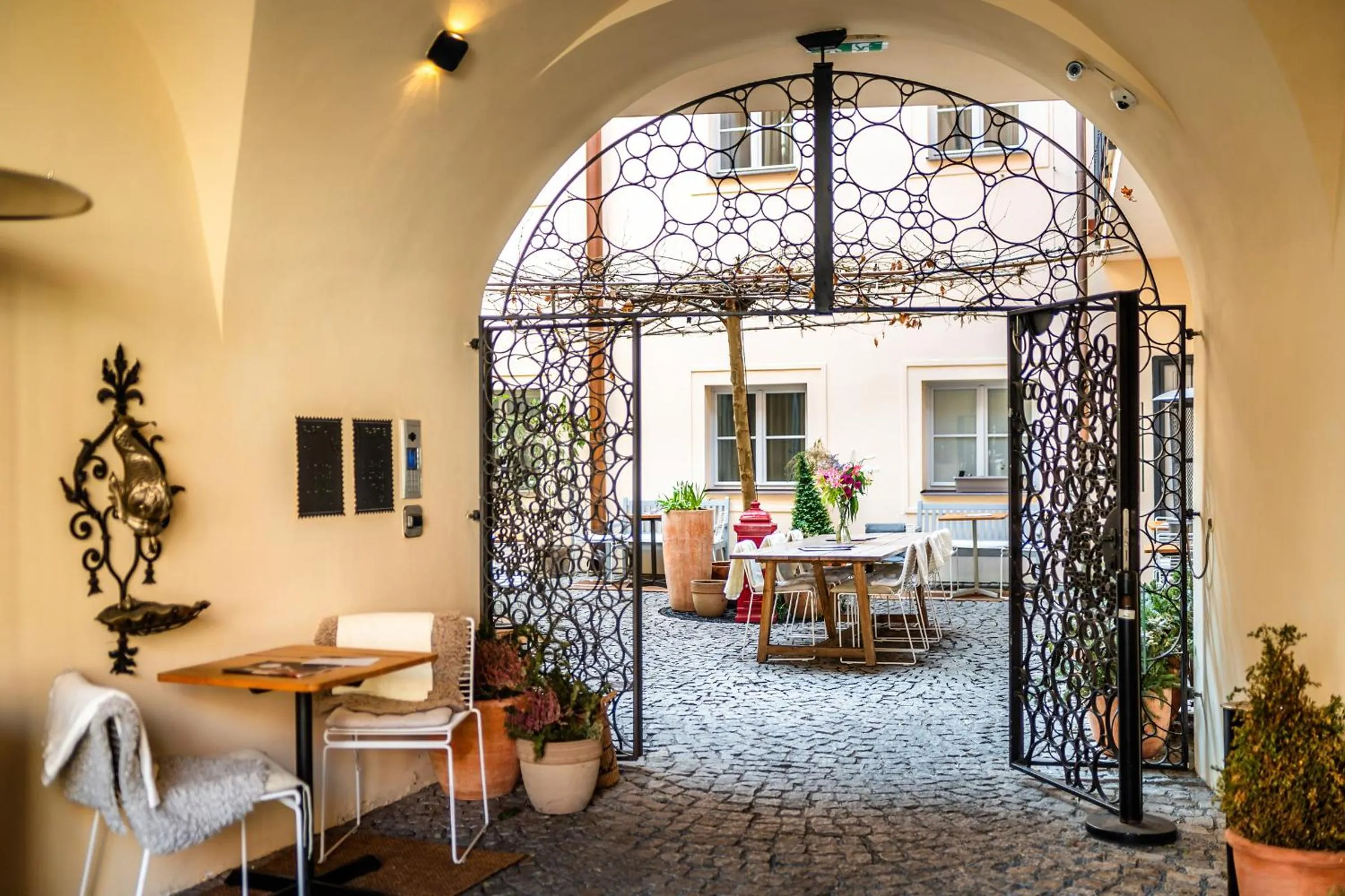 Patio in Old Royal Post Boutique Hotel & Premium Suites