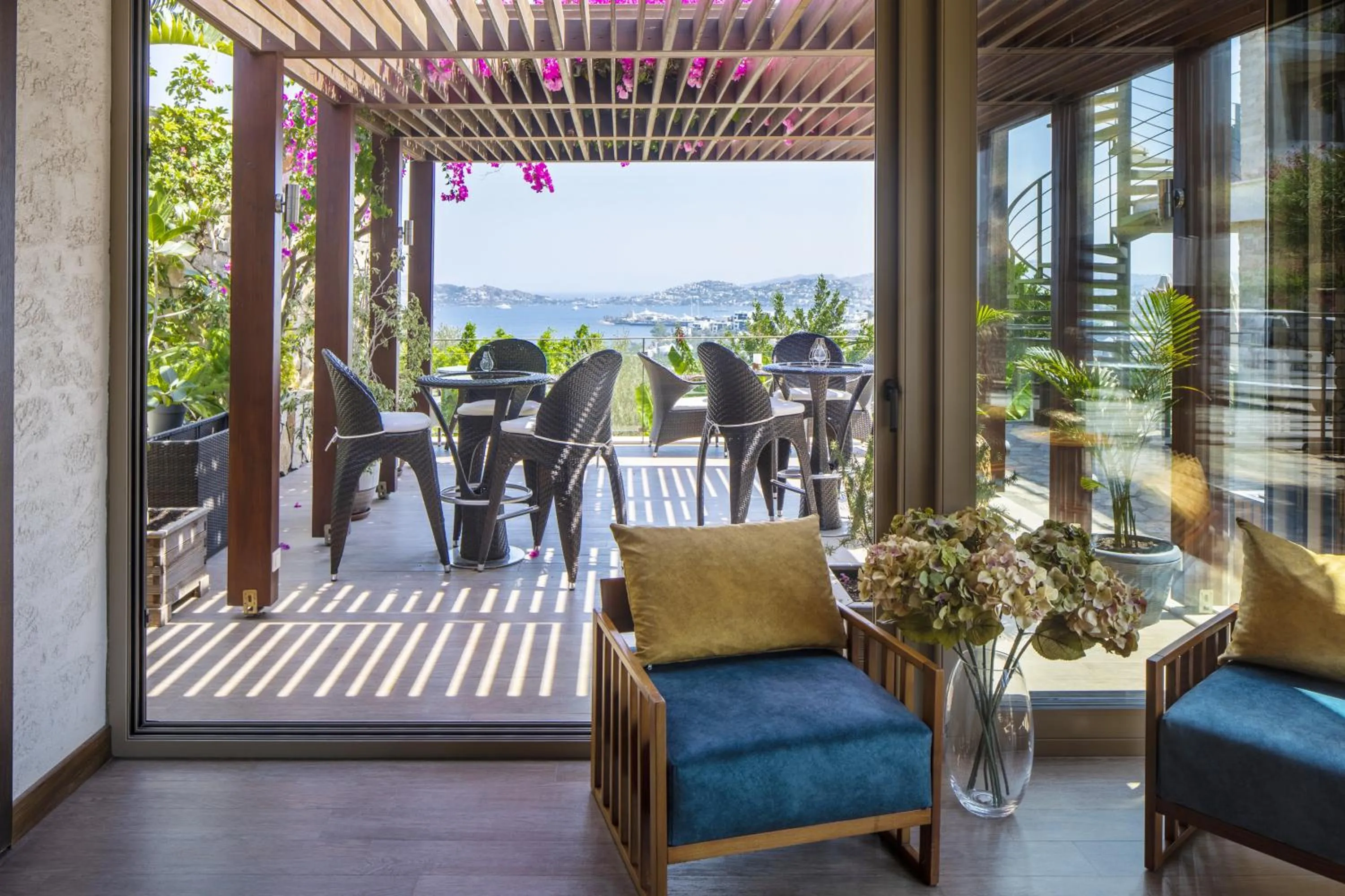 Balcony/Terrace in Spektr Boutique Hotel Yalikavak