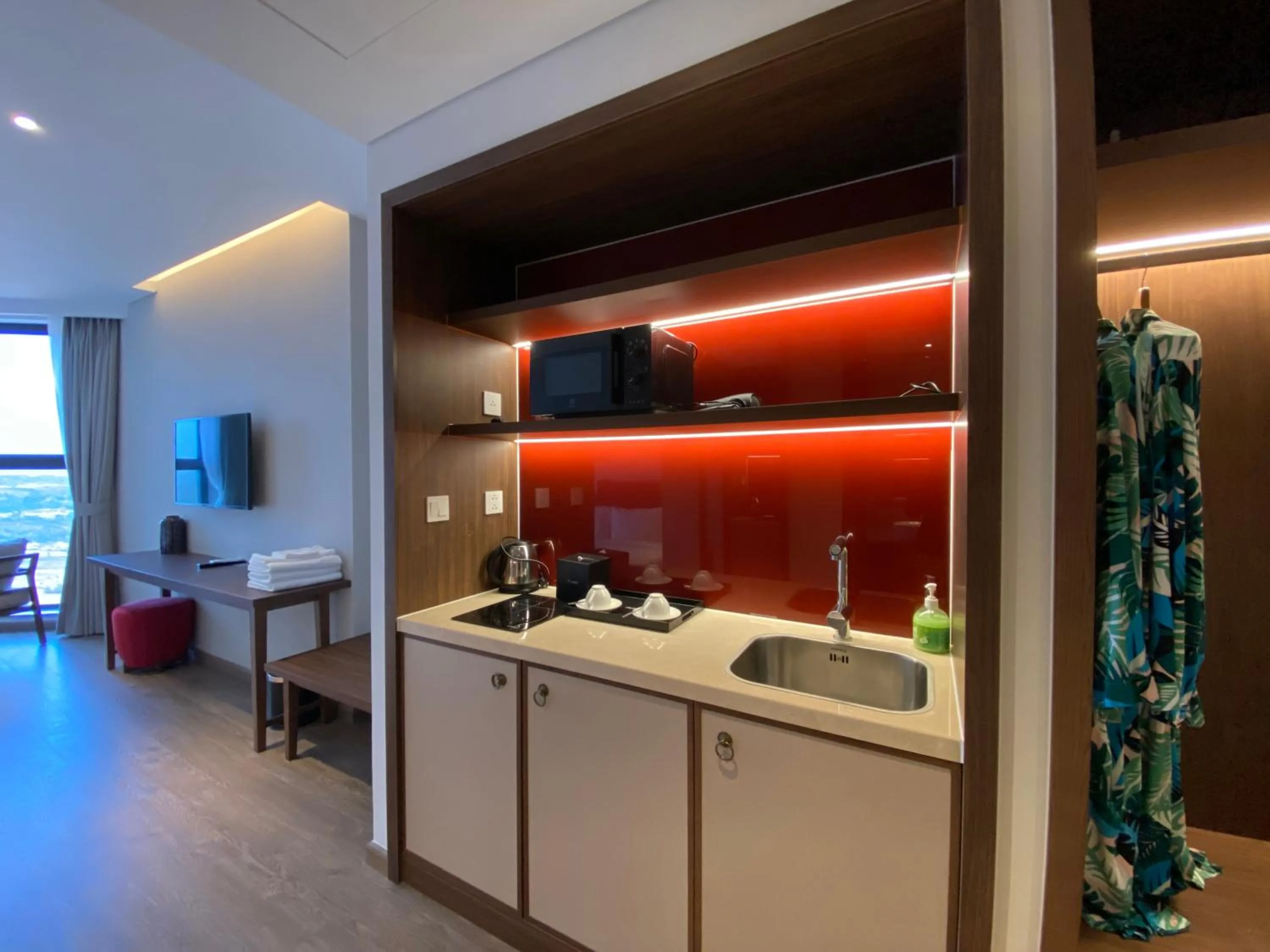 Kitchen or kitchenette in Apec Mandala Ocean Retreat- Mui Ne