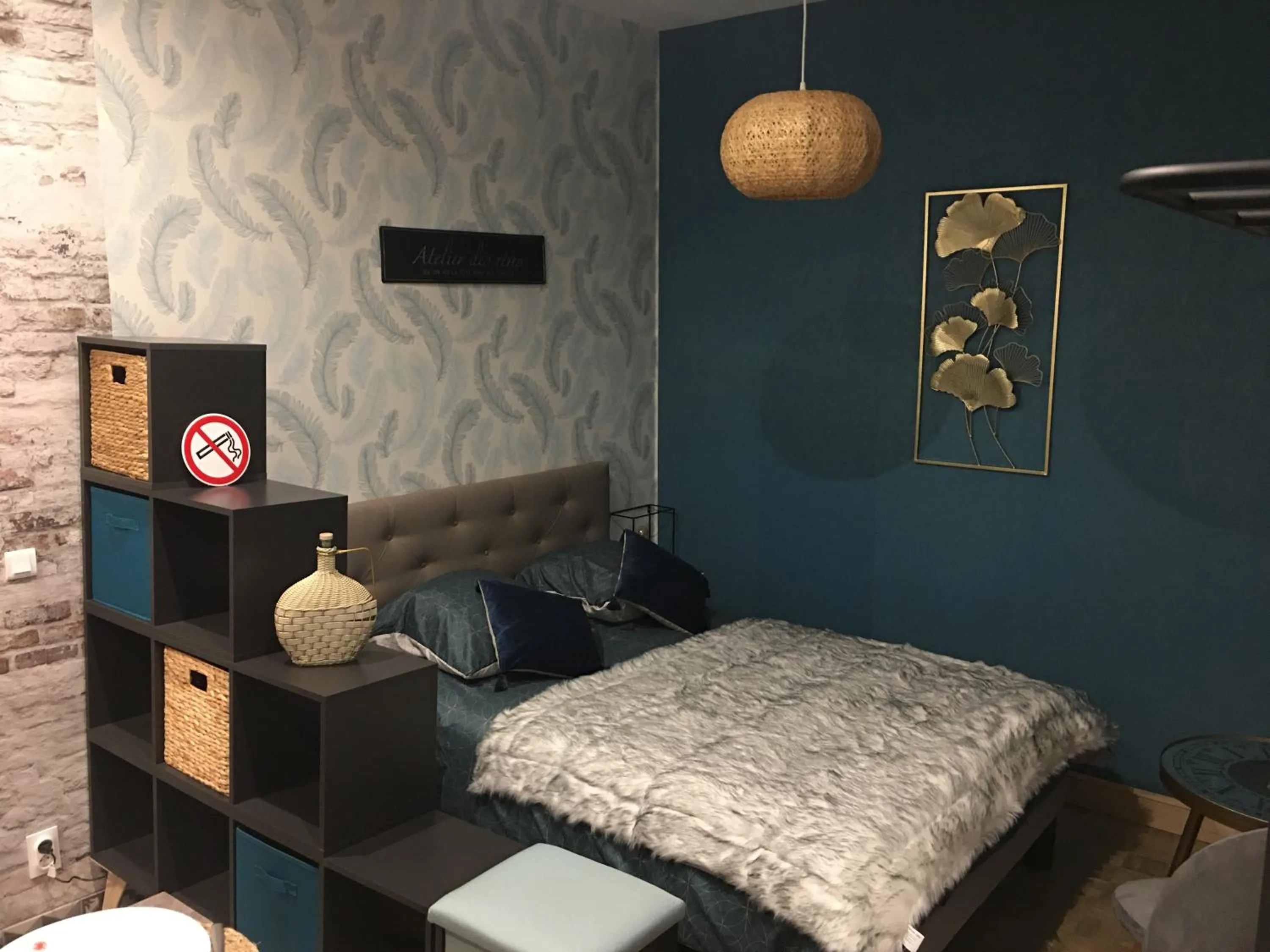 Bed in Chambre D'hôte Villa Maurice