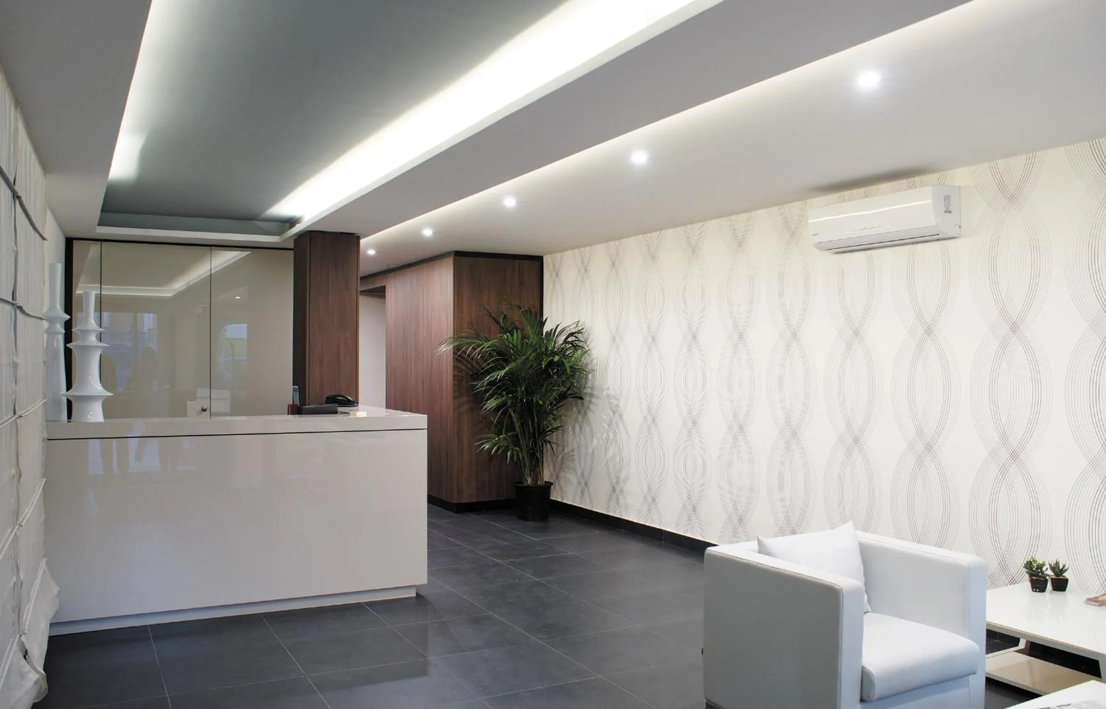 Lobby or reception in Hotel Leopardi