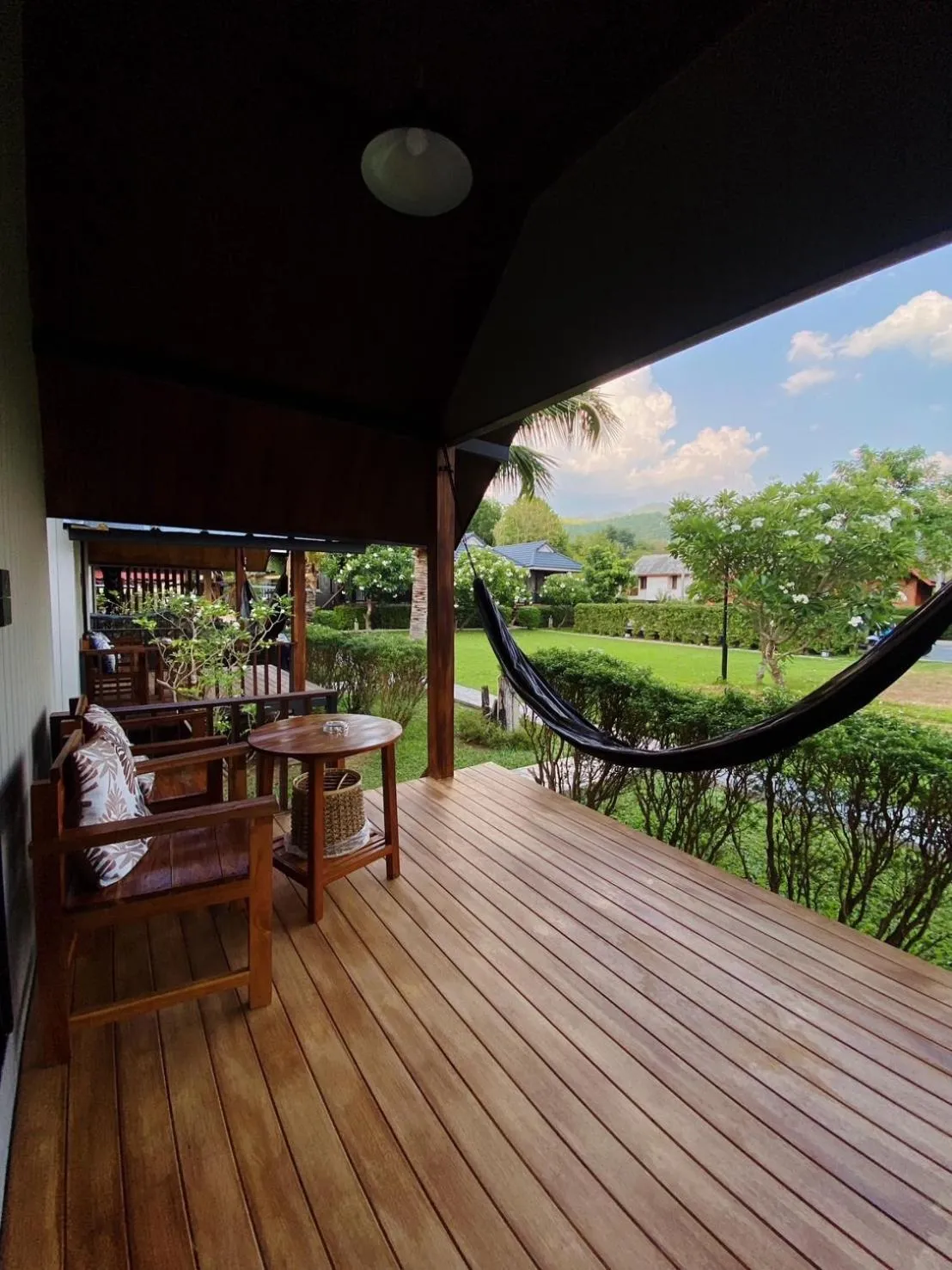 Seating area in Pai Nam Now