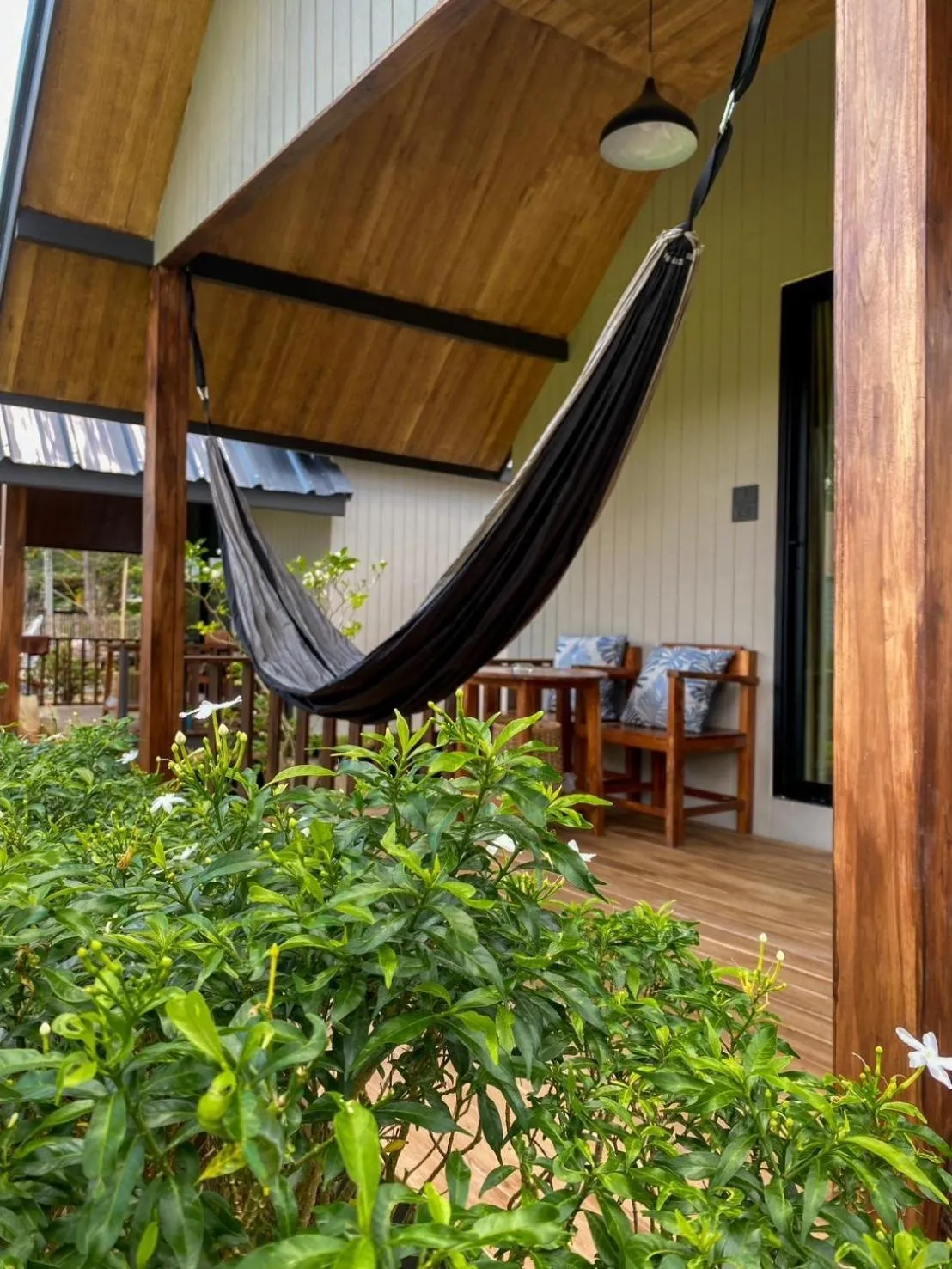 Seating area in Pai Nam Now