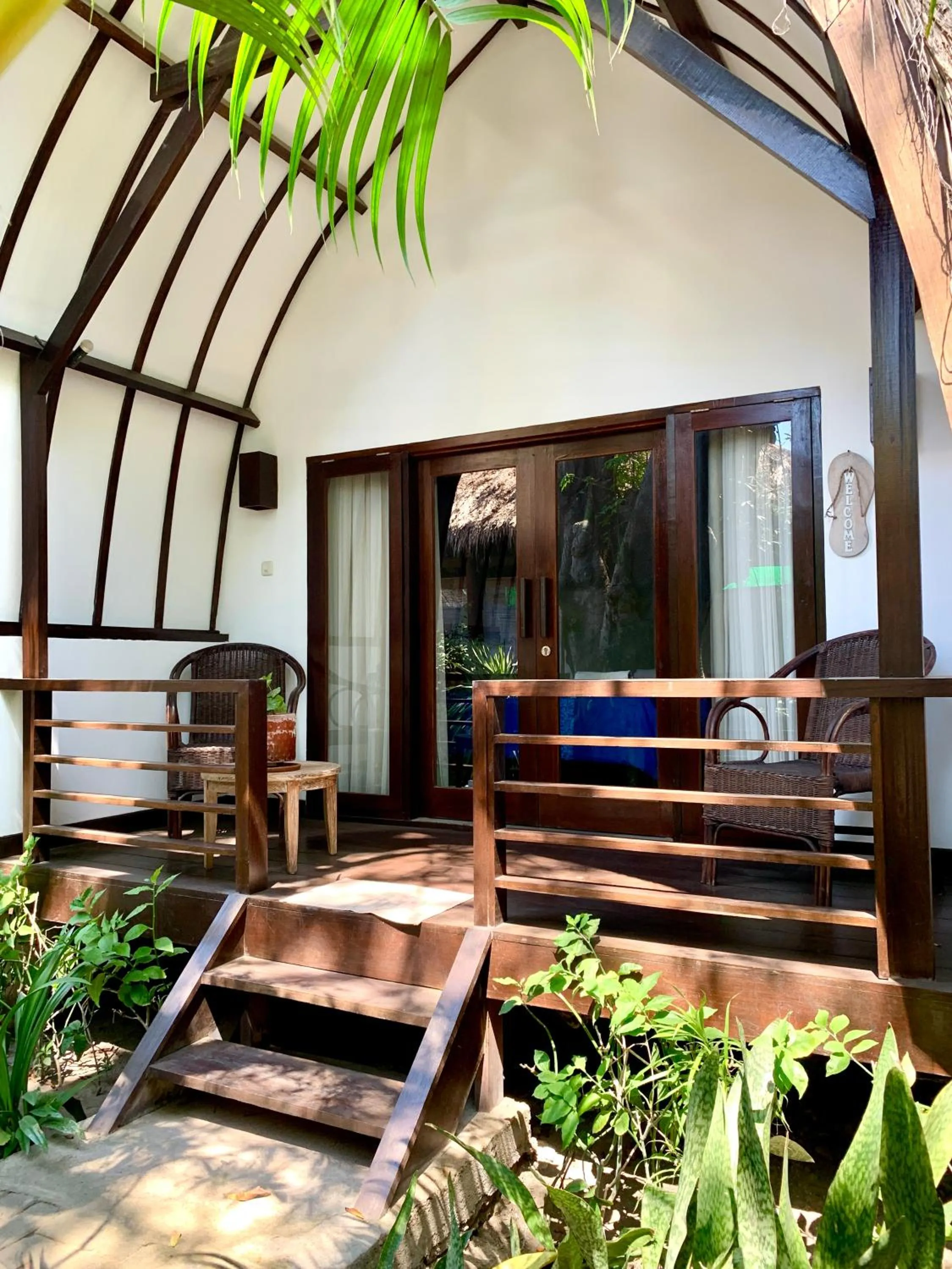 Facade/entrance in The Yoga Garden