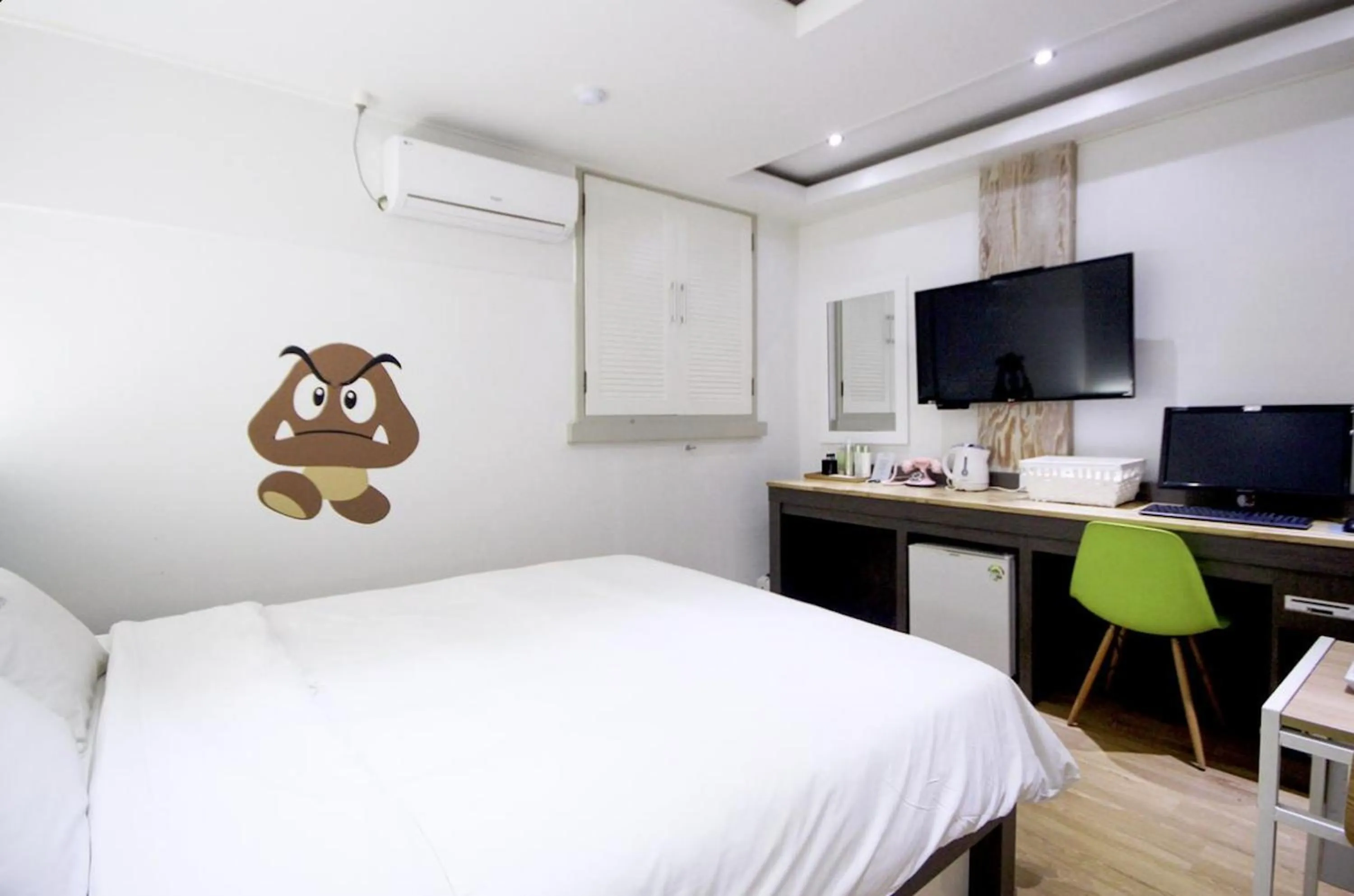 Bed in Jeonju Jawoori Hotel