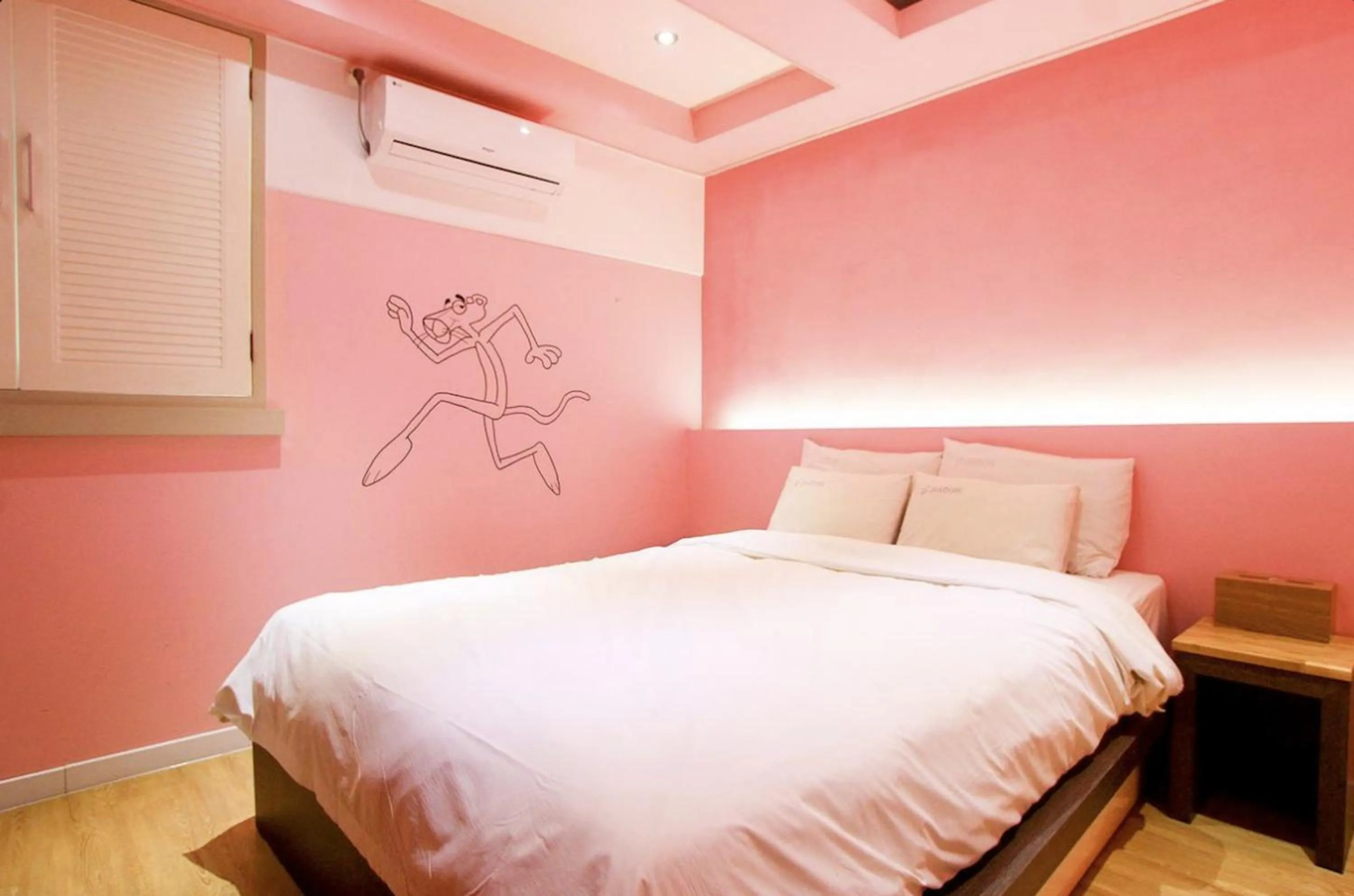 Bed in Jeonju Jawoori Hotel