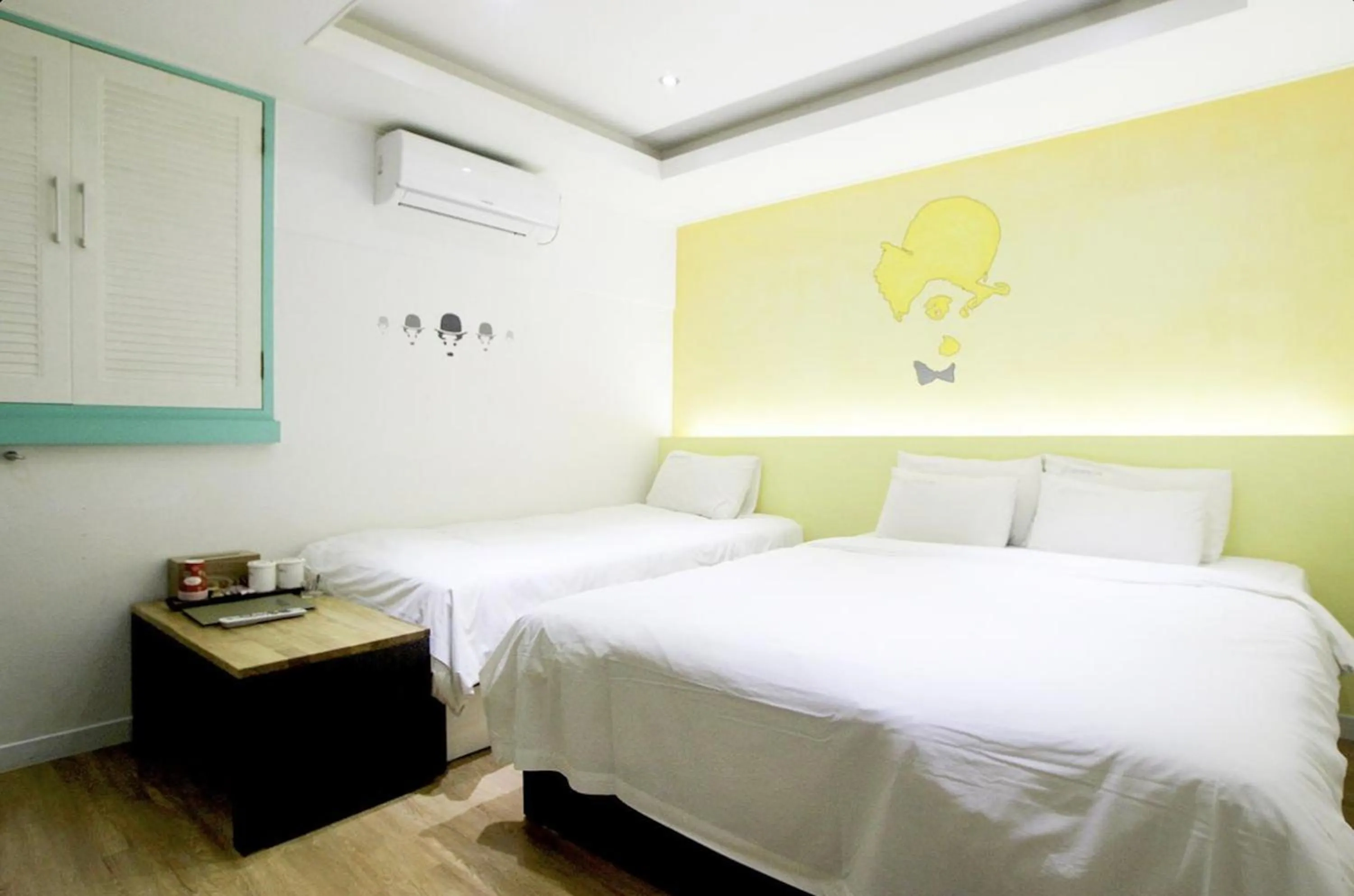 Bed in Jeonju Jawoori Hotel