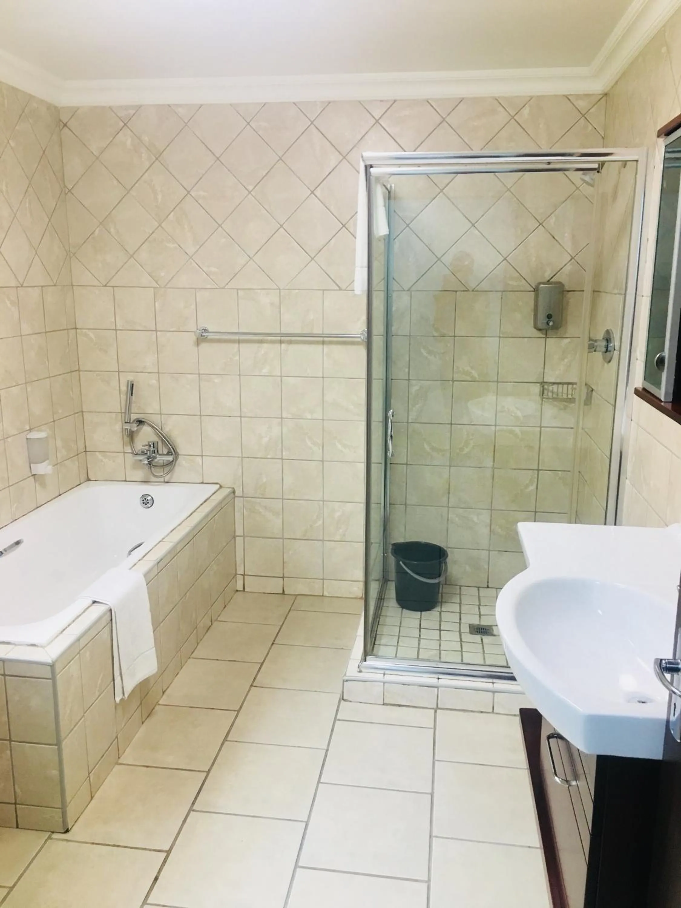 Shower in Belmont Guesthouse