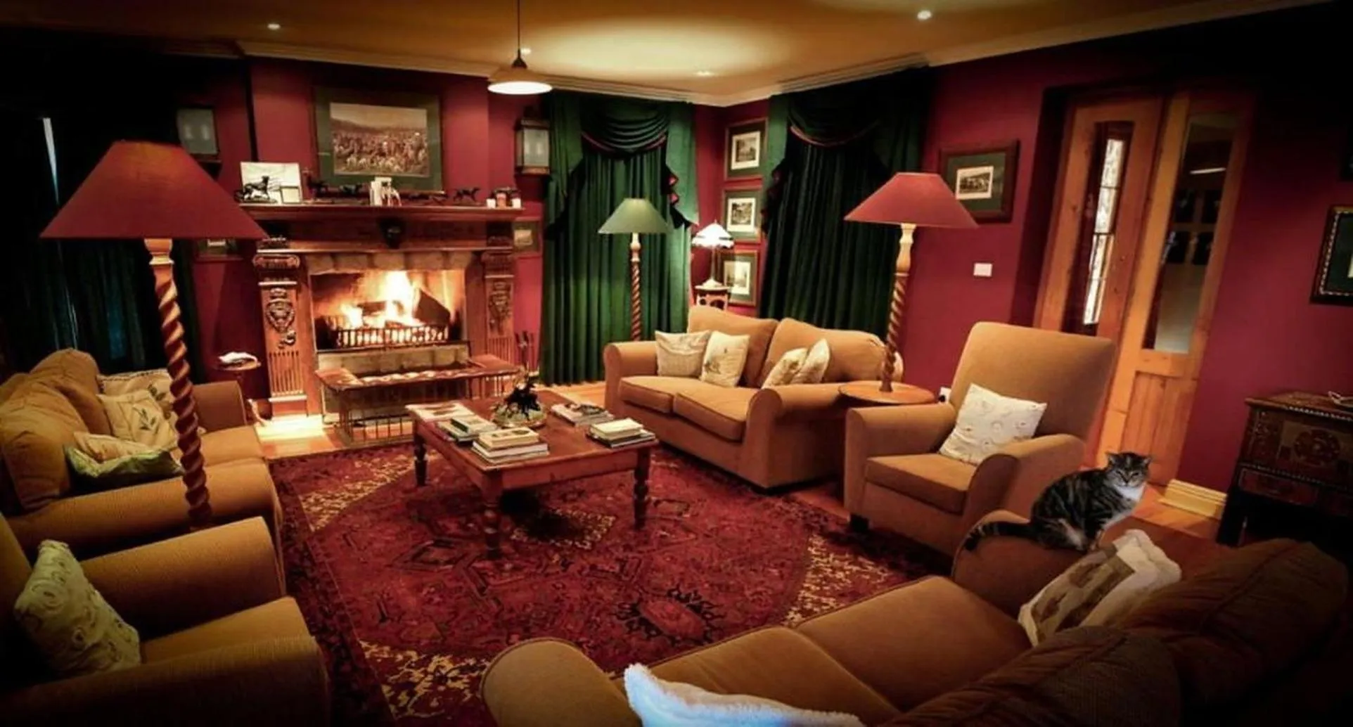 Living room in The FarSide Country Manor