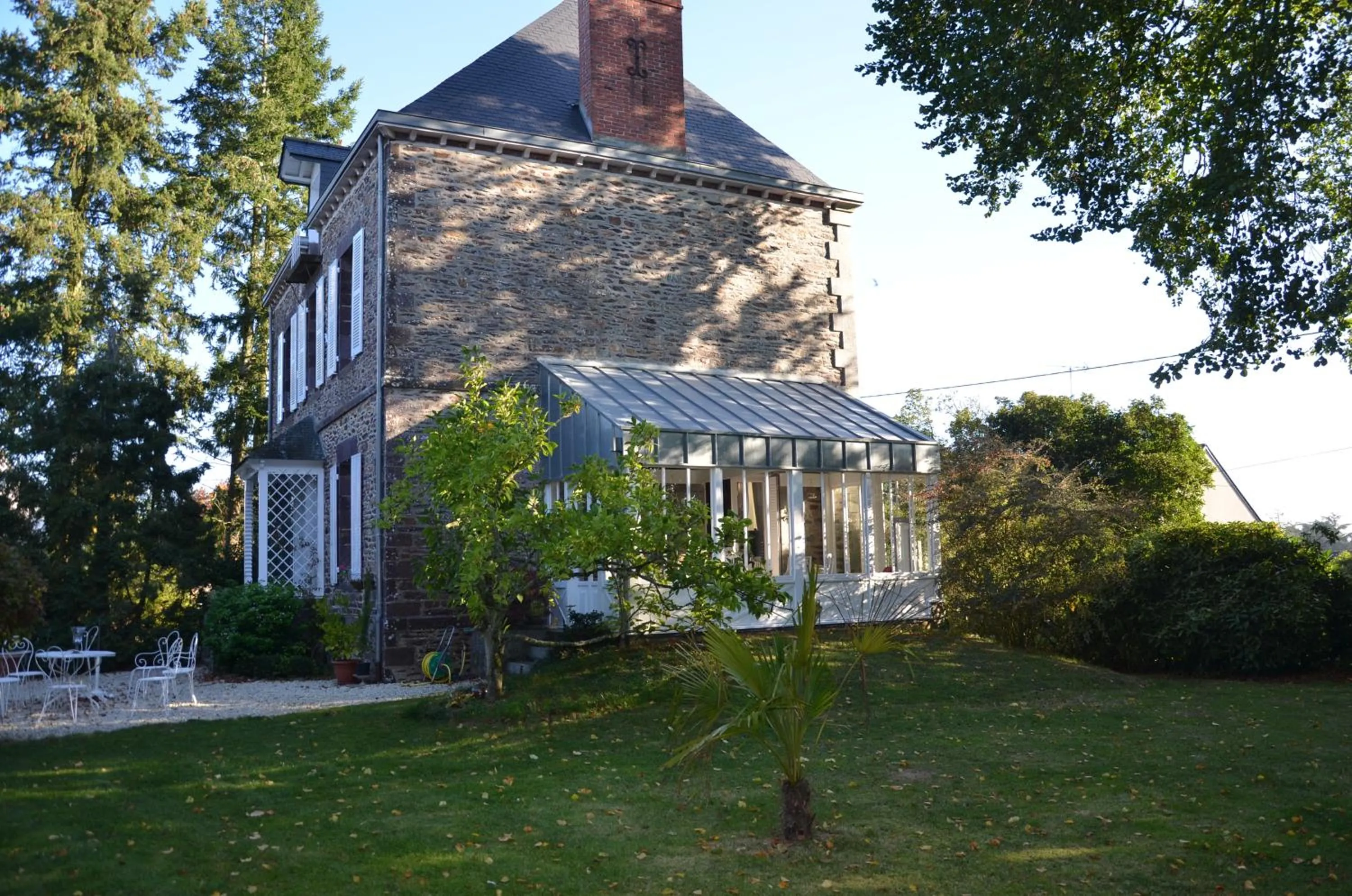 Garden view in La Sévinais