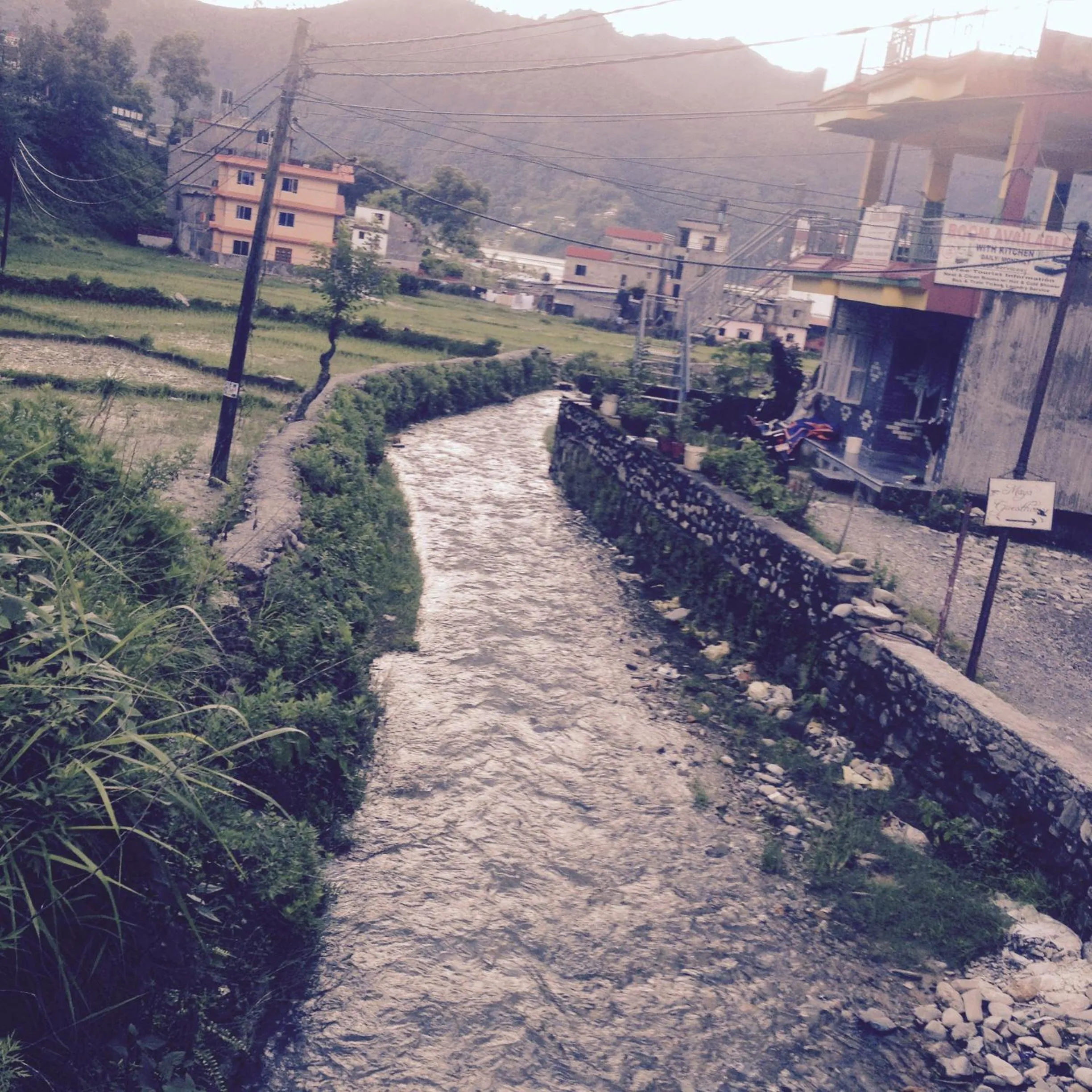 River view in Bishnu Homestay