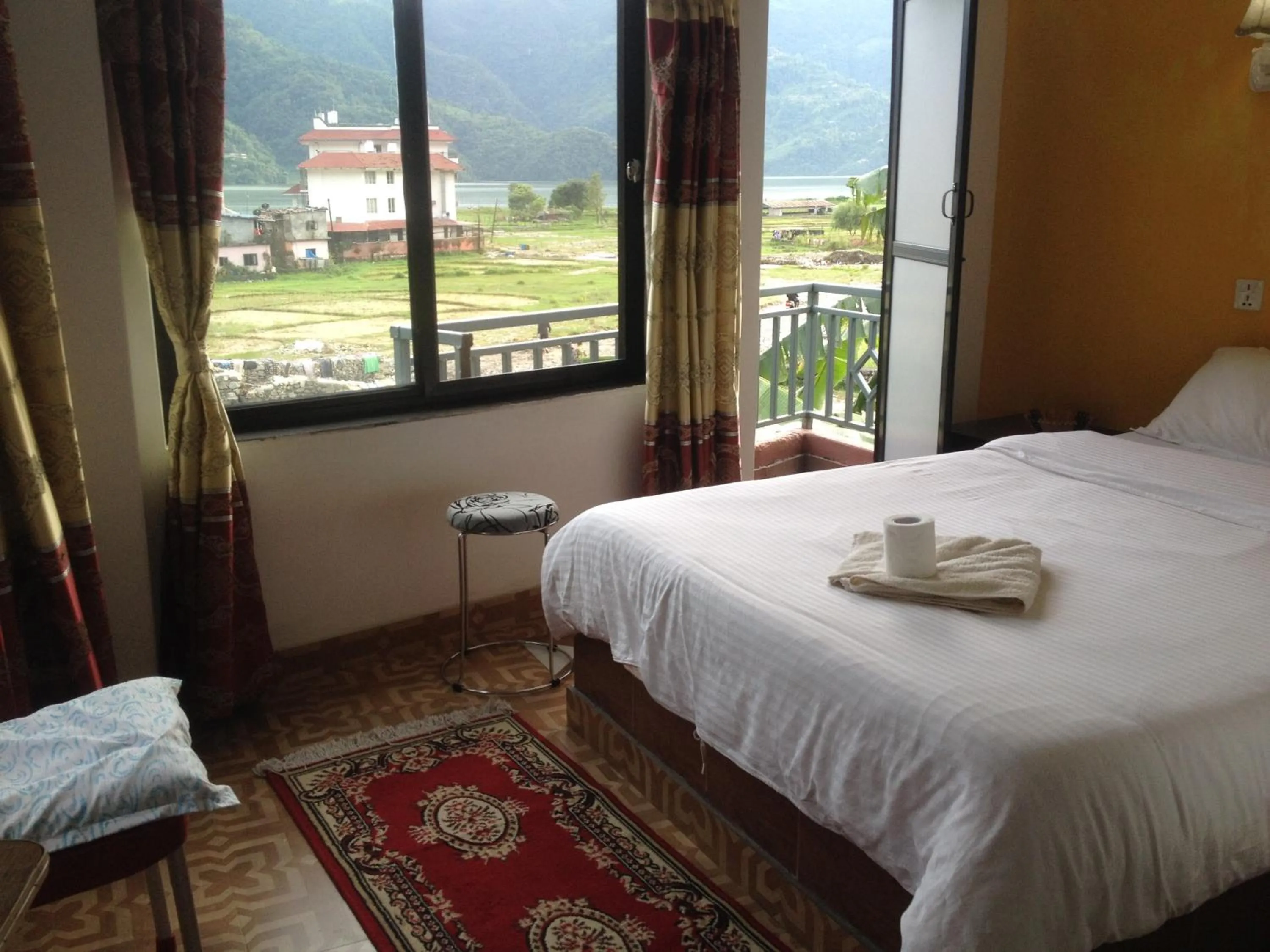 Bed in Bishnu Homestay