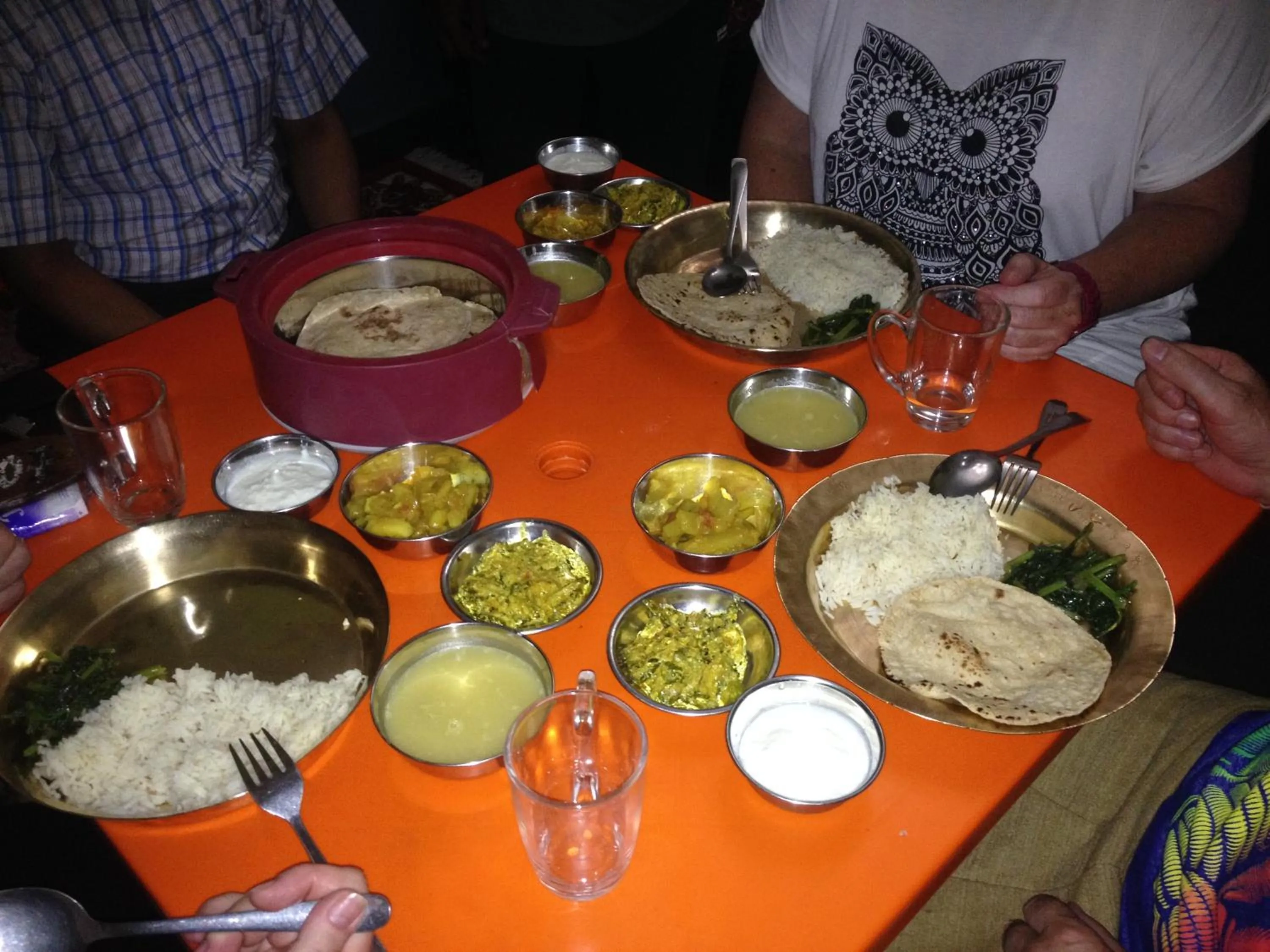 Dinner in Bishnu Homestay