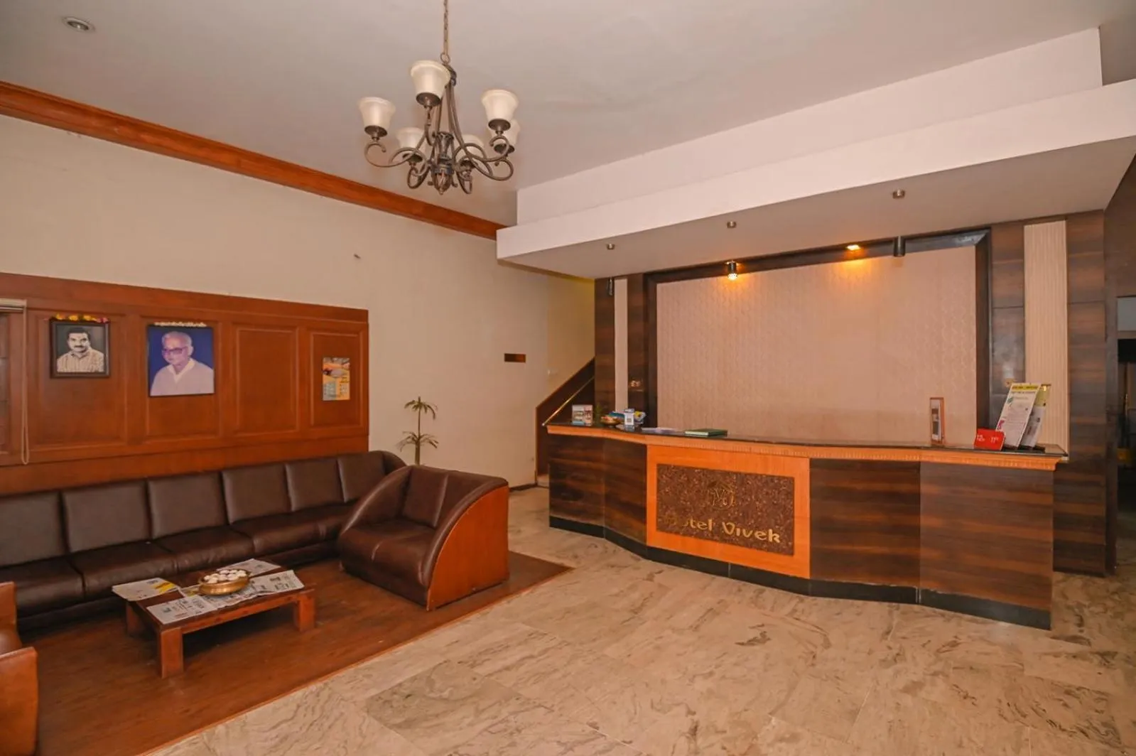 Lobby or reception in Hotel Vivek