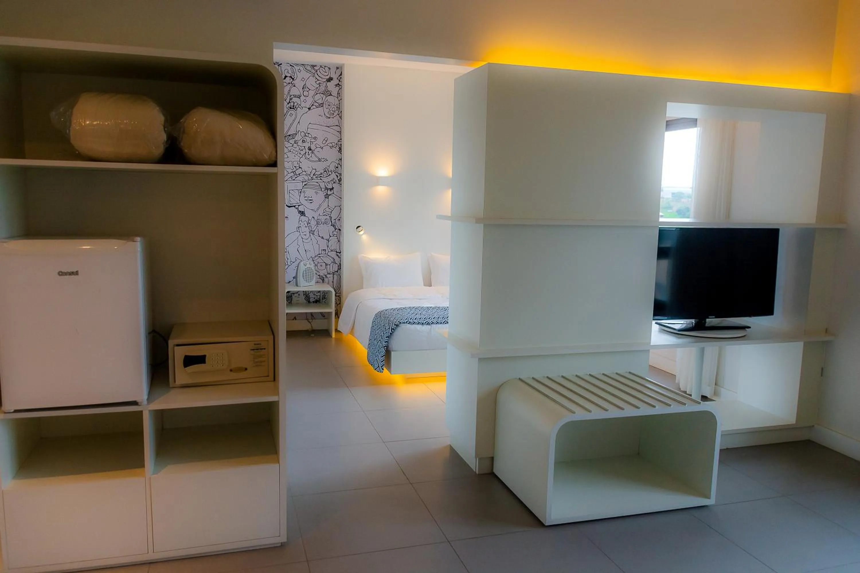 Bedroom in Golden Tower Shopping by Fênix Hotéis