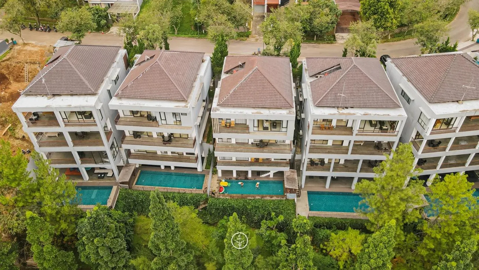 Bird's eye view in Tulip Hill View Villa 6 bedrooms with a private swimming pool and movie room