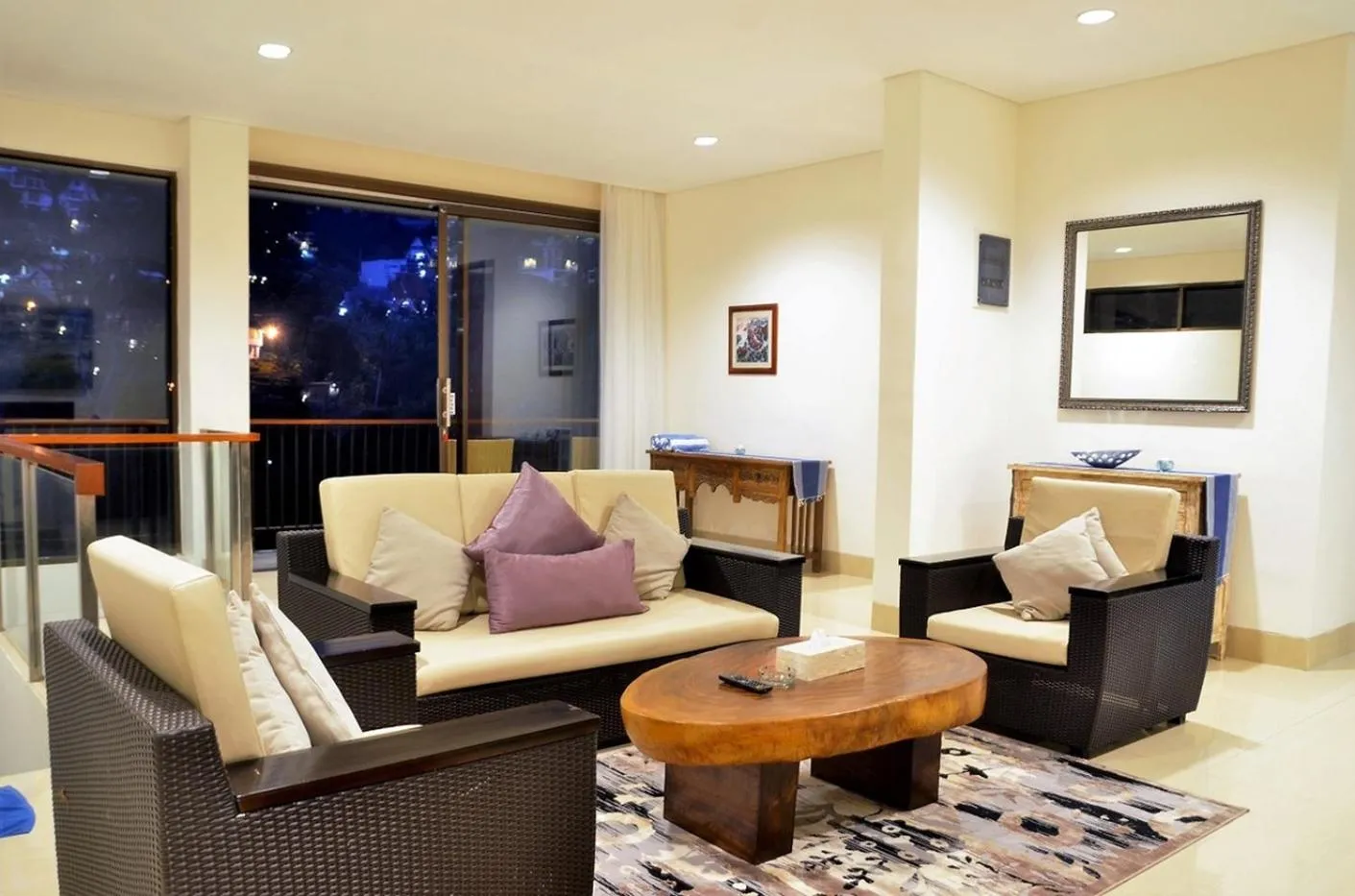 Living room in Tulip Hill View Villa 6 bedrooms with a private swimming pool and movie room