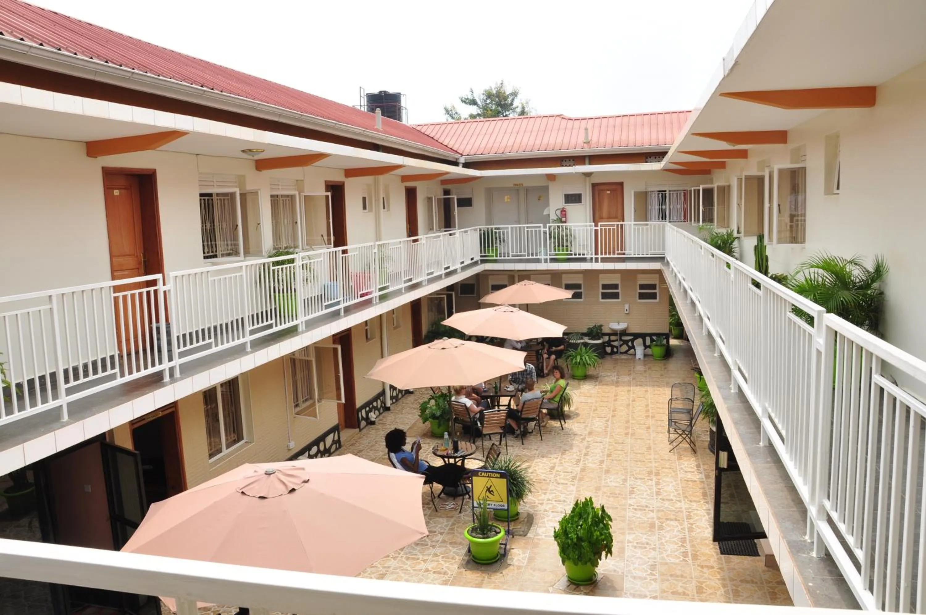 Balcony/Terrace in Sandton Hotel Kasese