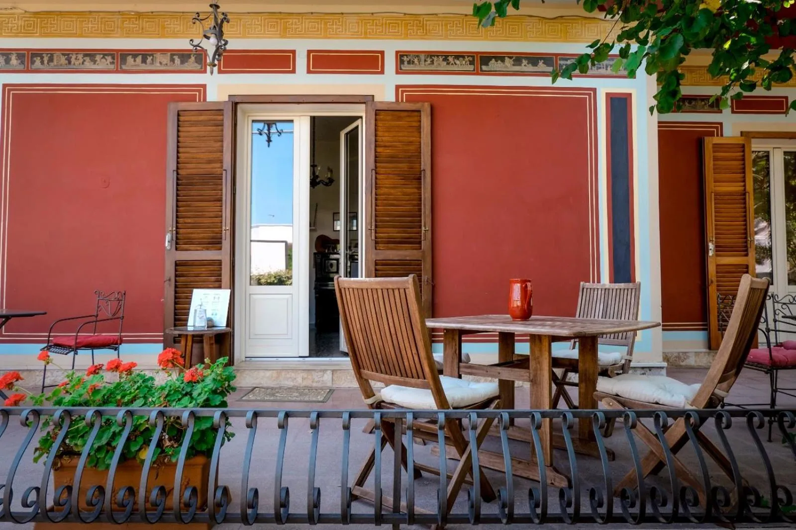 Patio in B&B De Angelis
