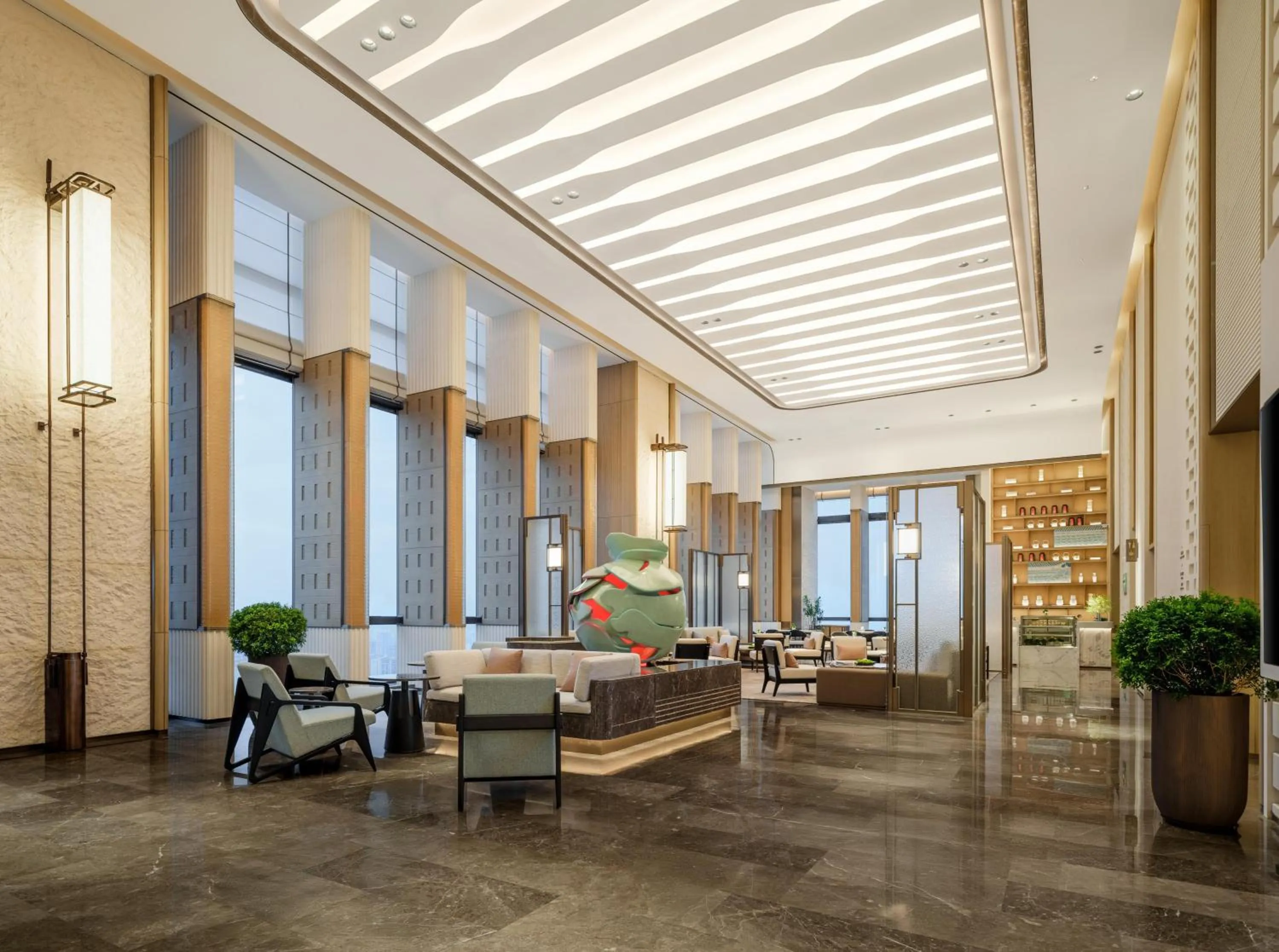 Lobby or reception in DoubleTree by Hilton Zhangzhou