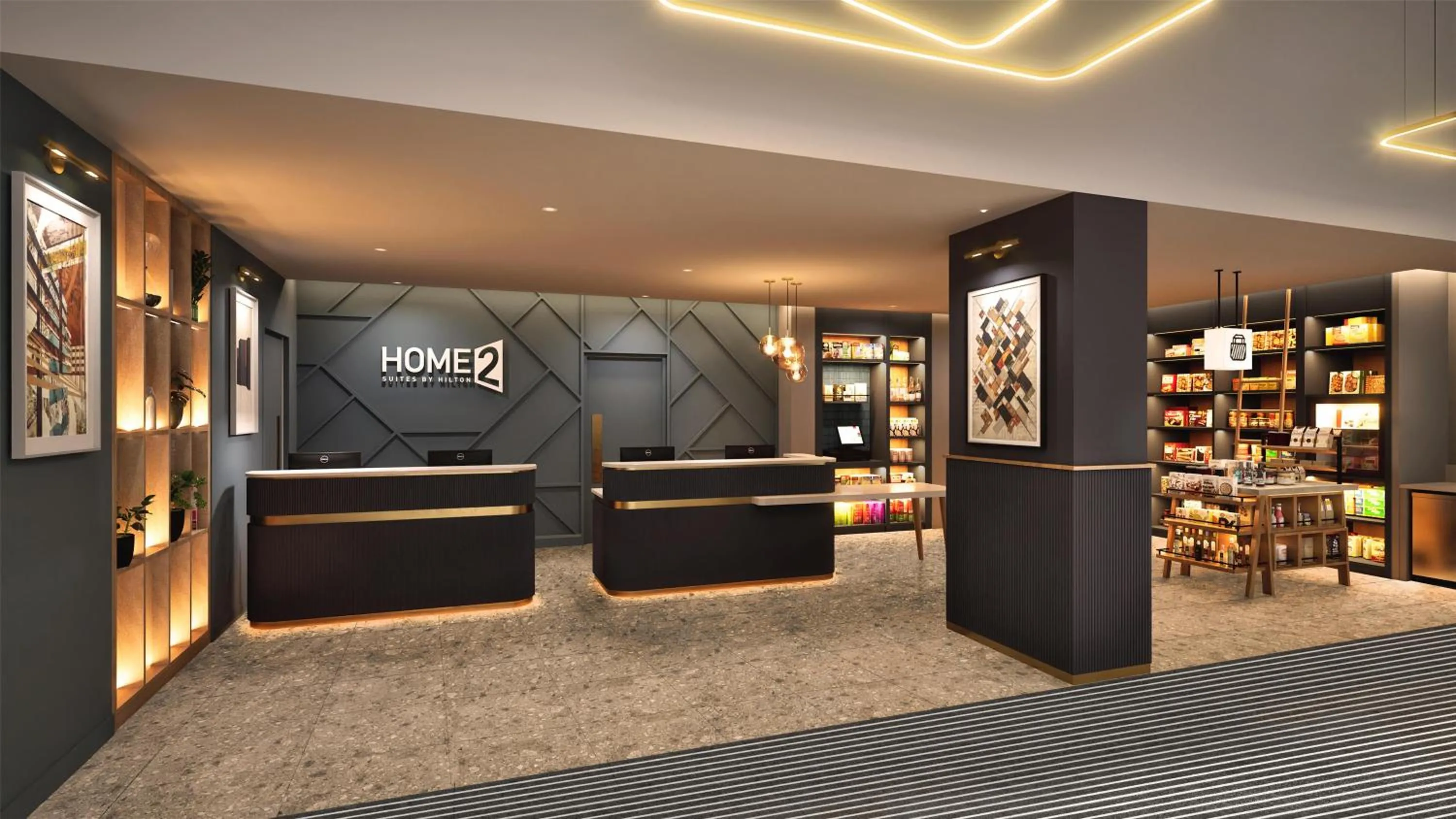 Lobby or reception in Home2 Suites By Hilton Dublin City Centre