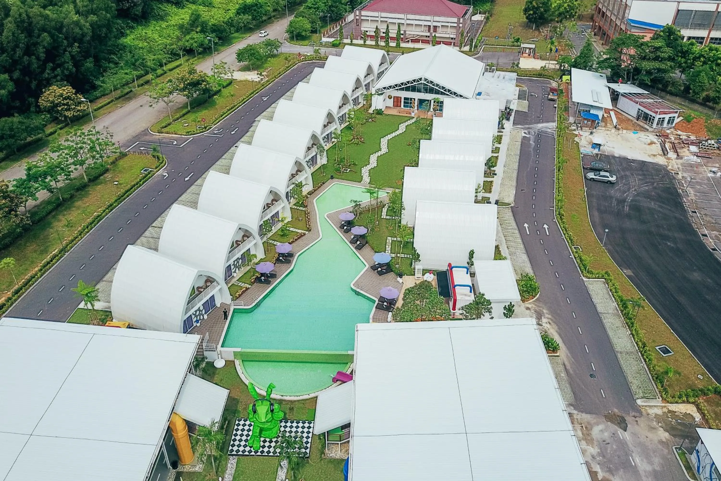 Bird's eye view in Dash Box Hotel Cyberjaya