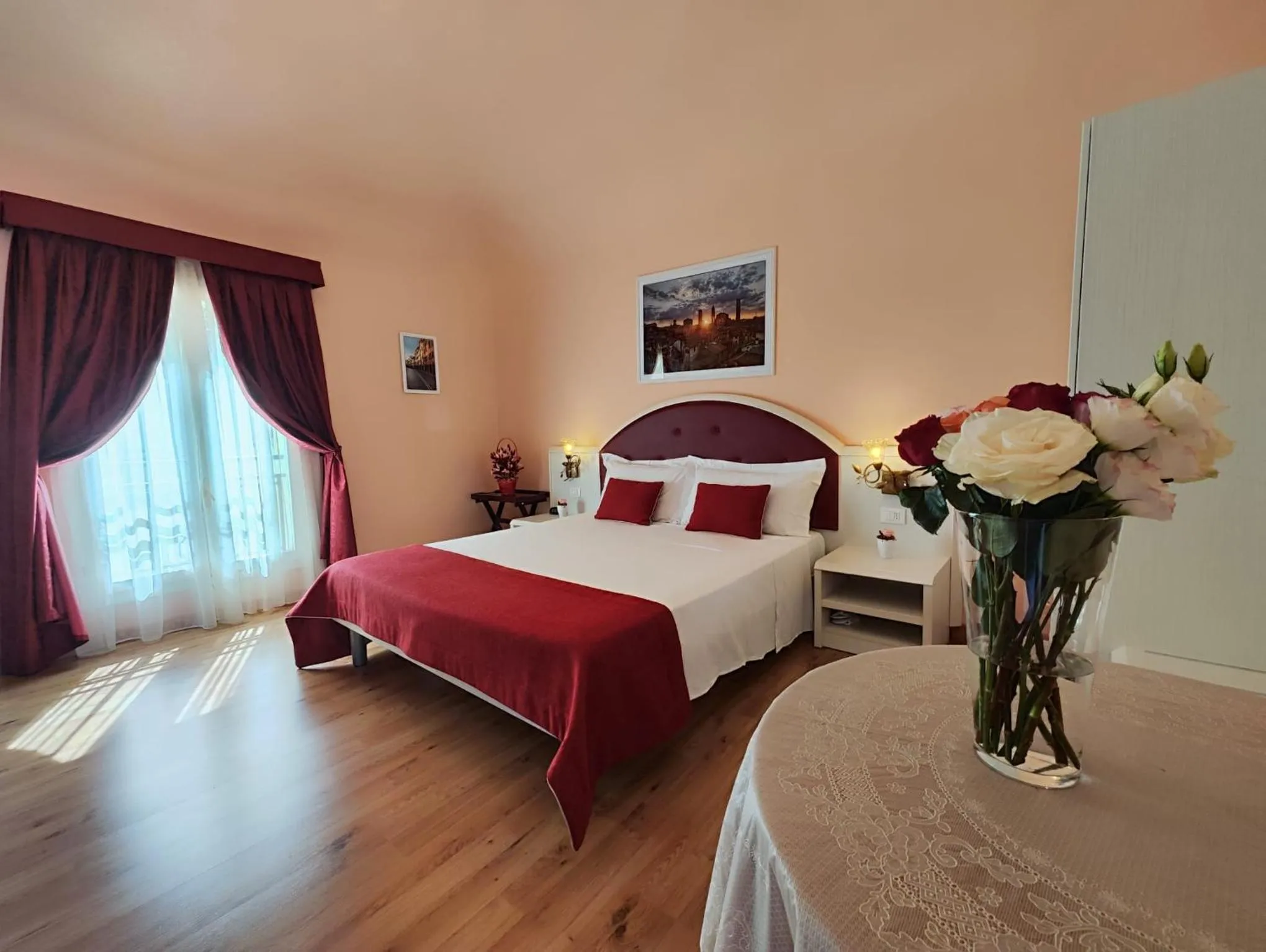 View (from property/room), Bed in Casa Faccioli Luxury B&B & Wellness