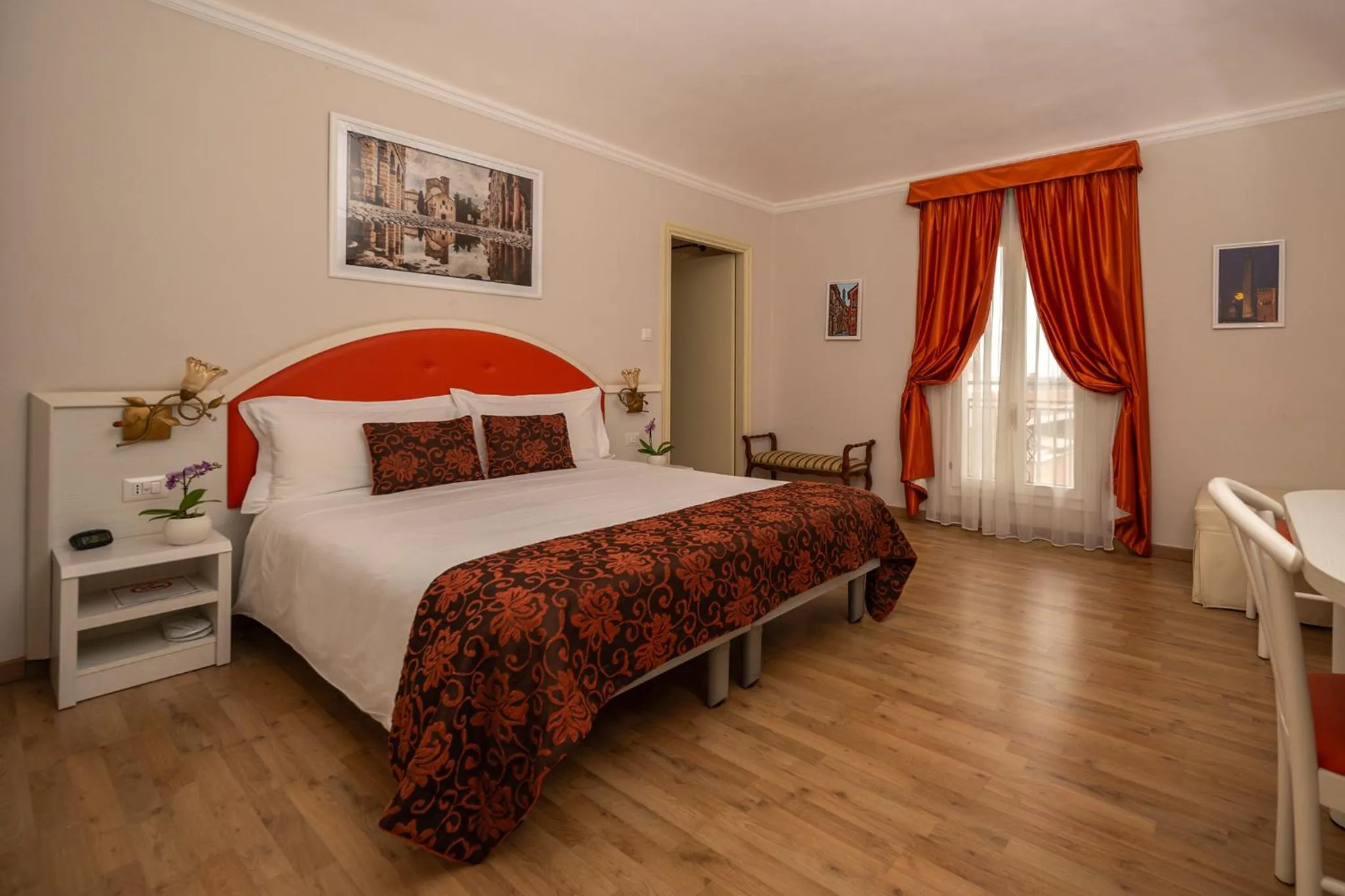 Bed in Casa Faccioli Luxury B&B & Wellness