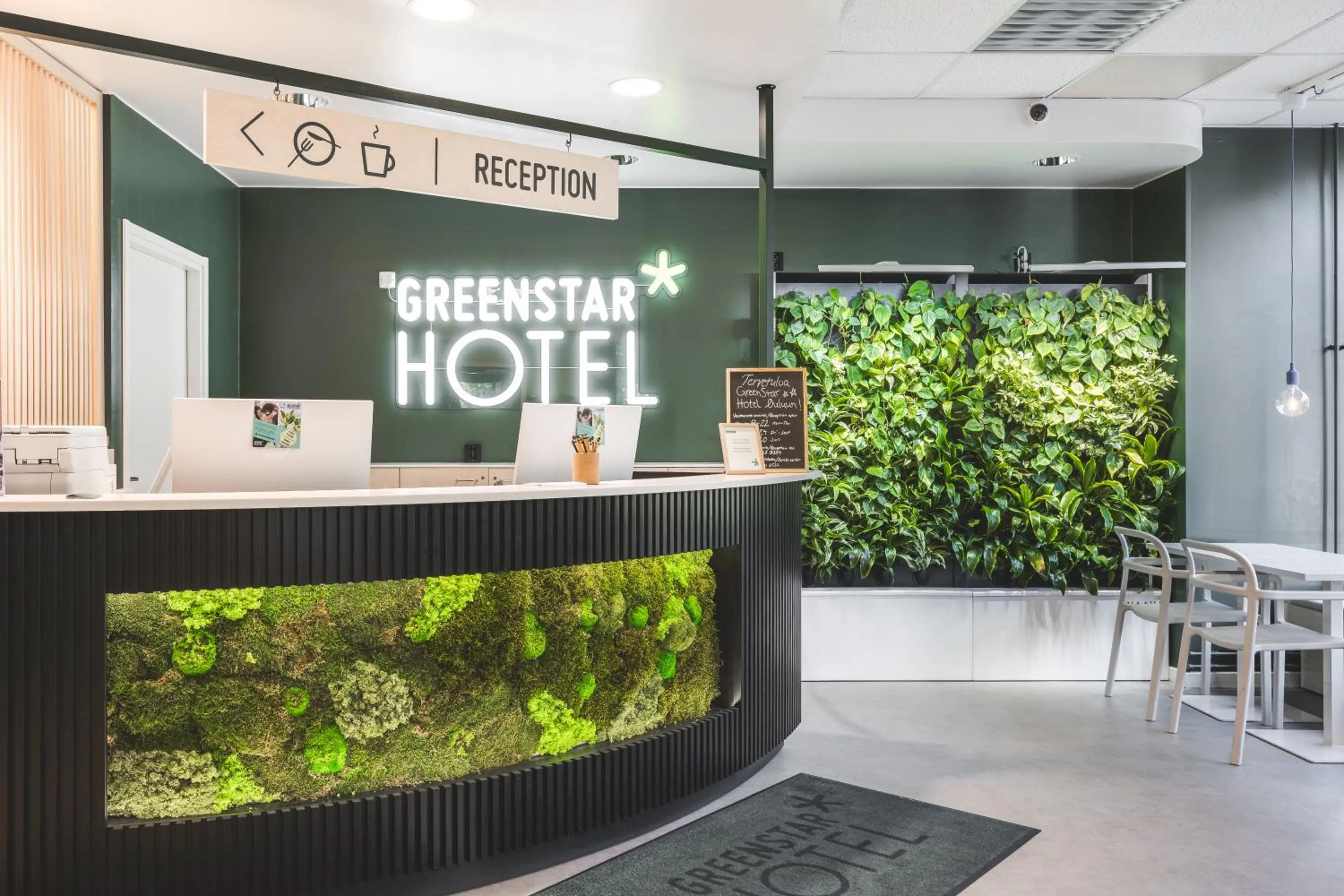 Lobby or reception in GreenStar Hotel Oulu