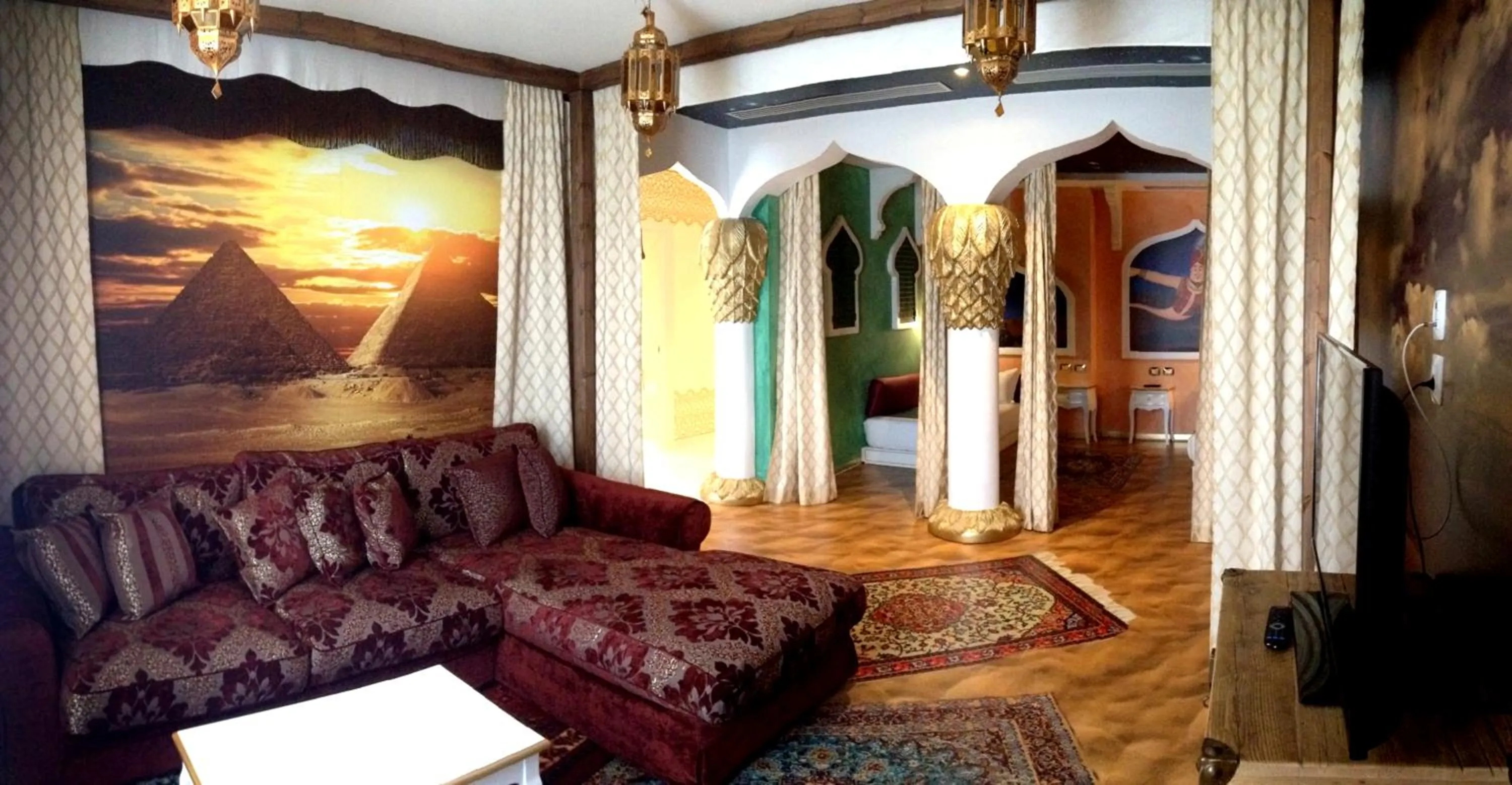 Living room in Gardaland Adventure Hotel