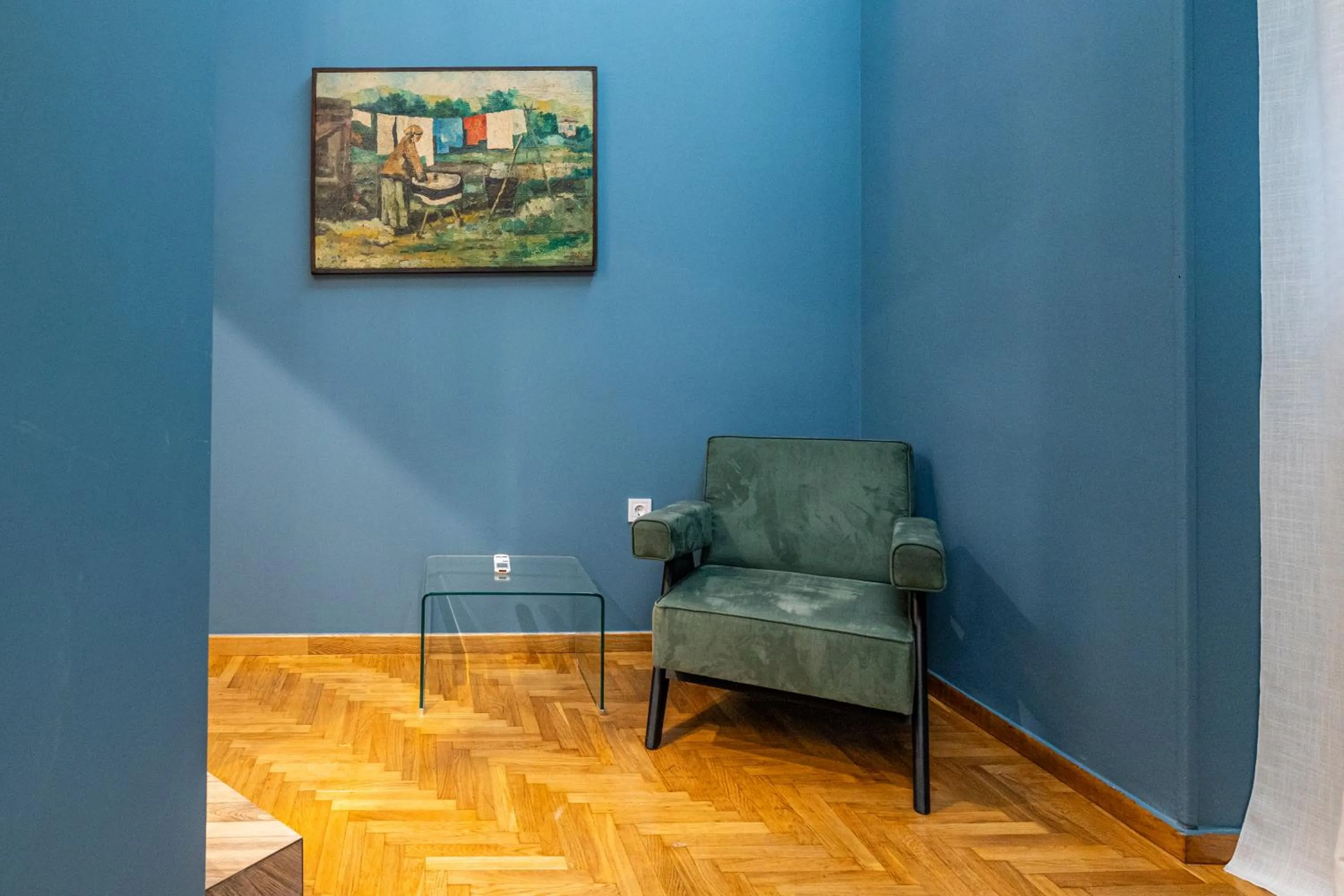 Seating area in Iliotropio Athens, Thisio