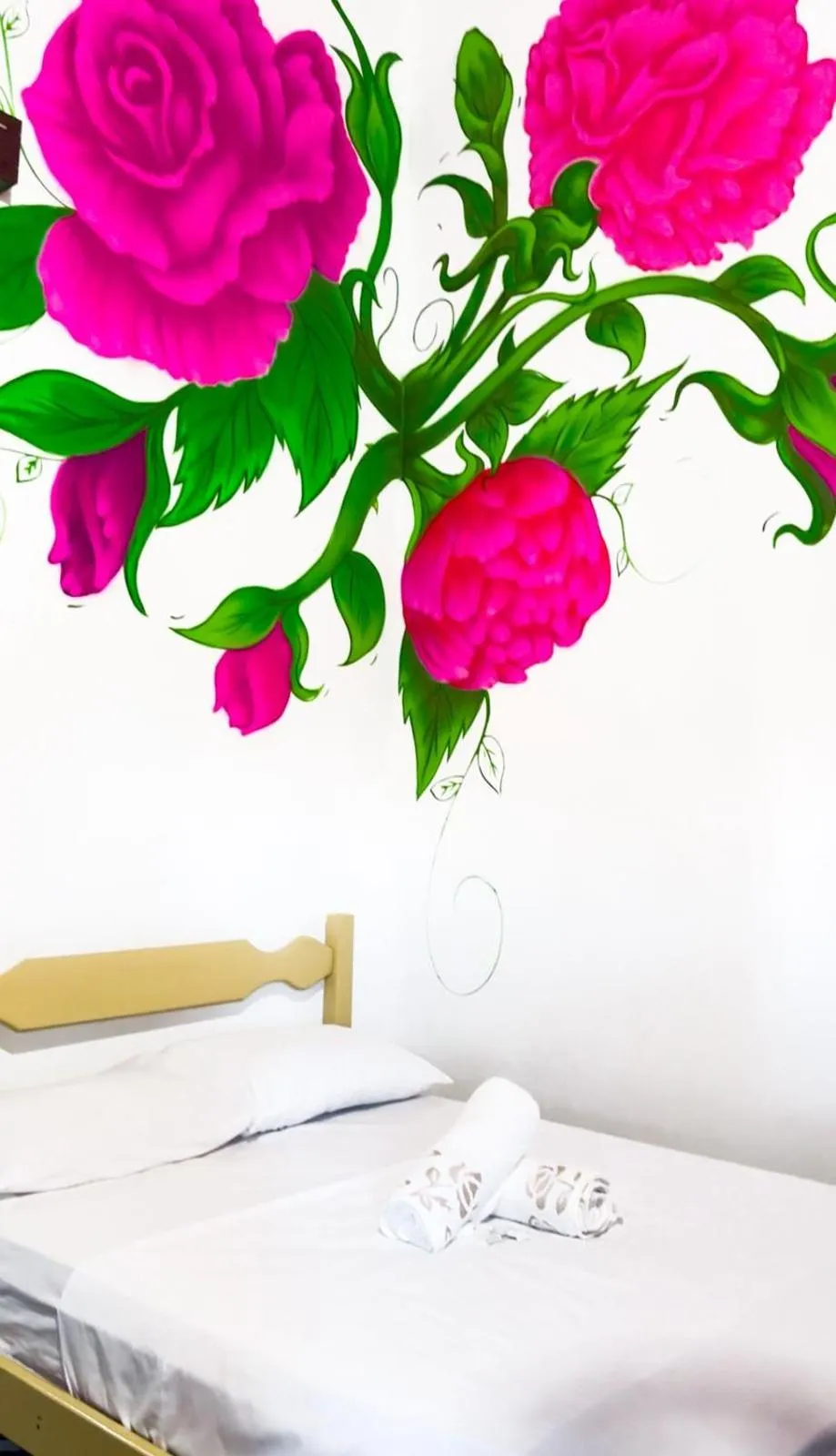 Decorative detail, Bed in Pousada Flora Búzios