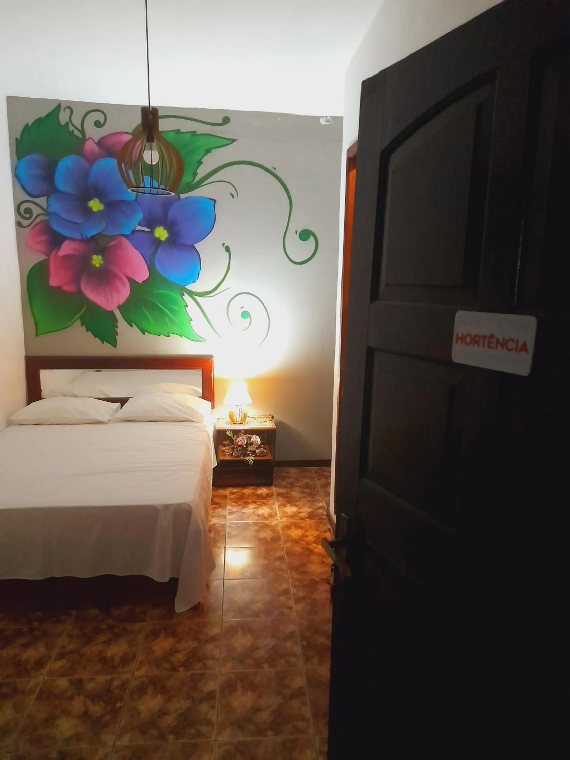 Decorative detail, Bed in Pousada Flora Búzios