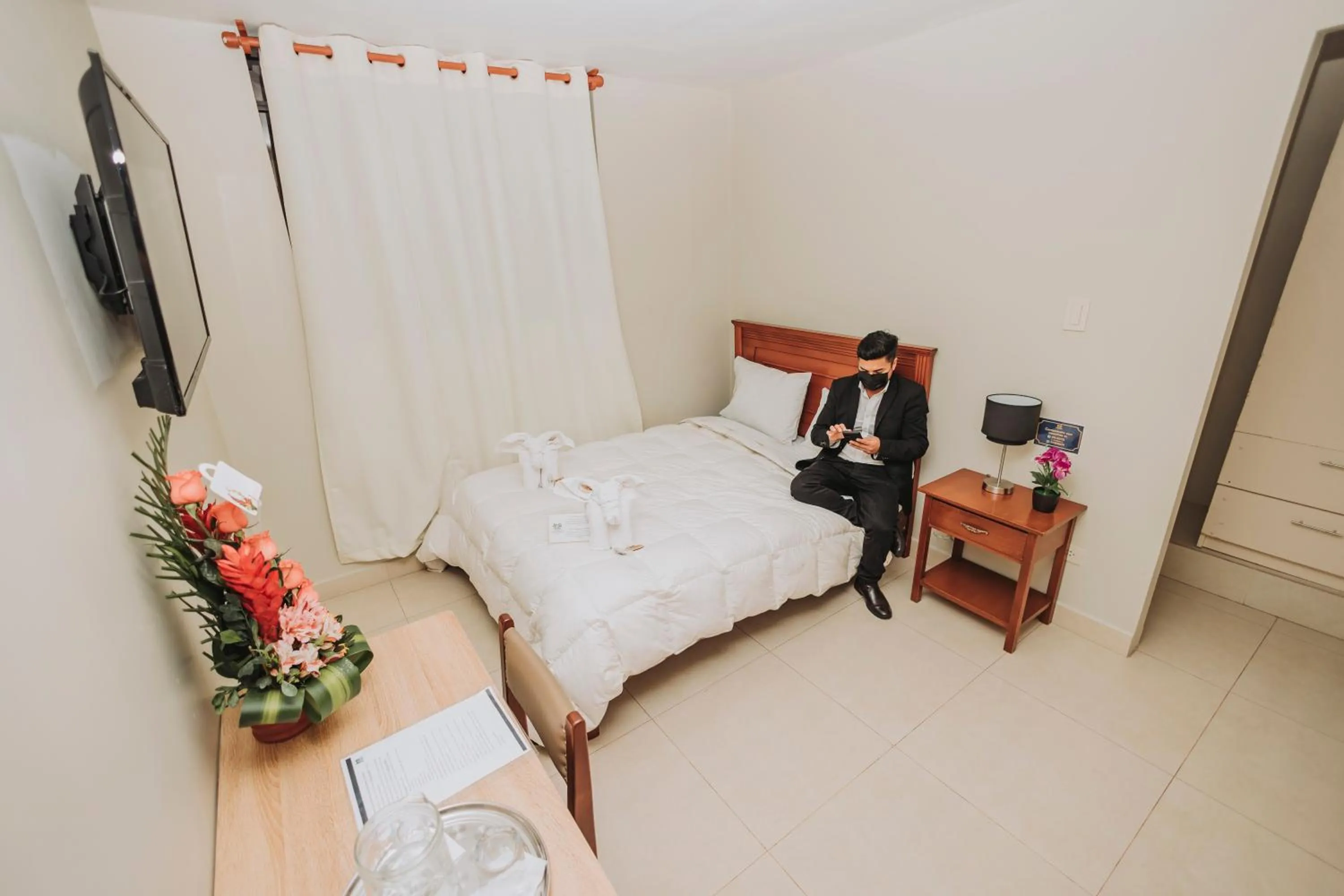 Bed in Hotel Los Reyes