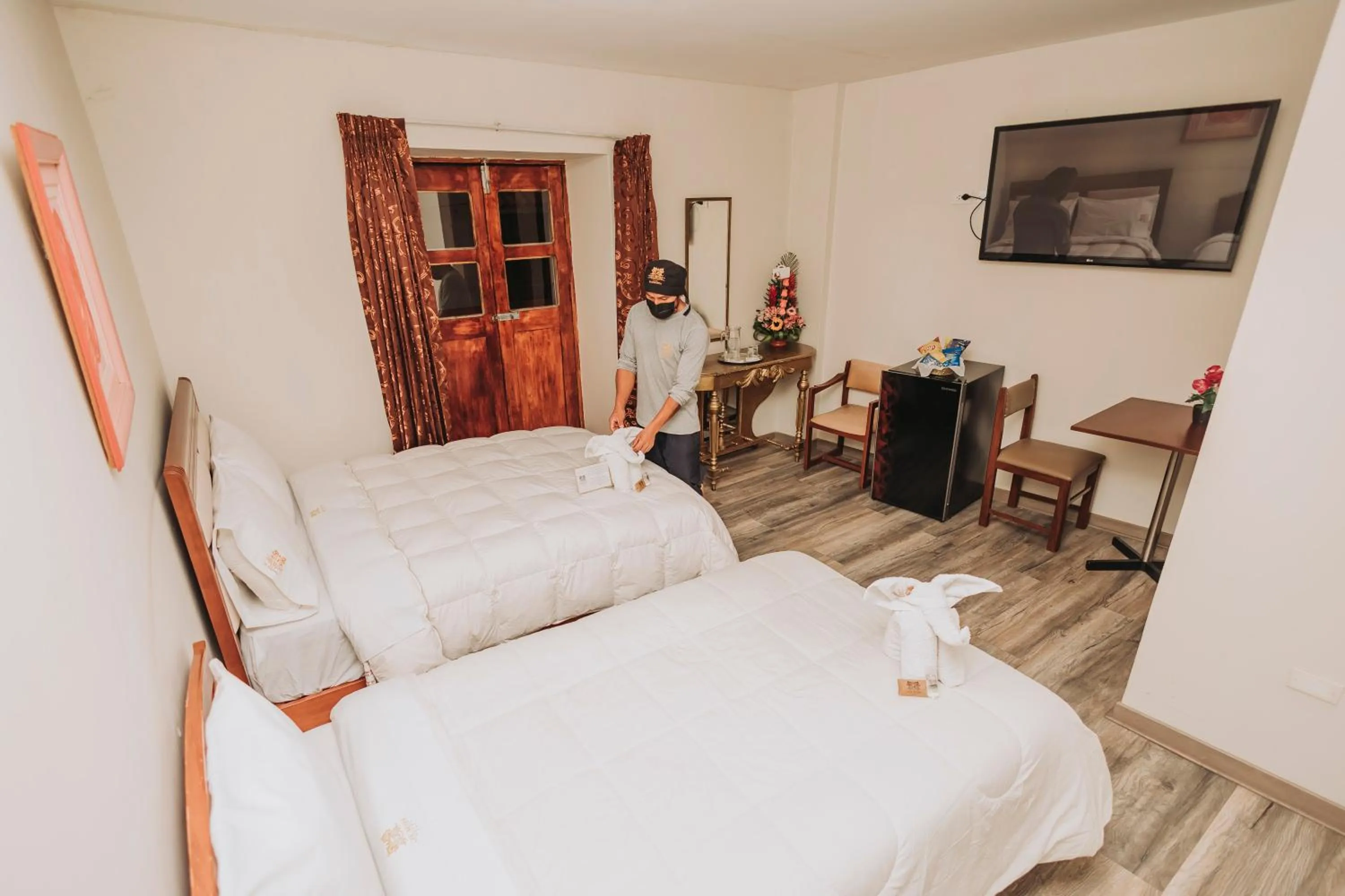 Bed in Hotel Los Reyes