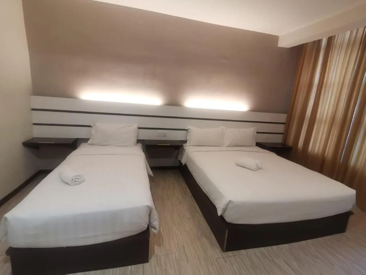 Bed in Grand Kapar Hotel Kuala Selangor