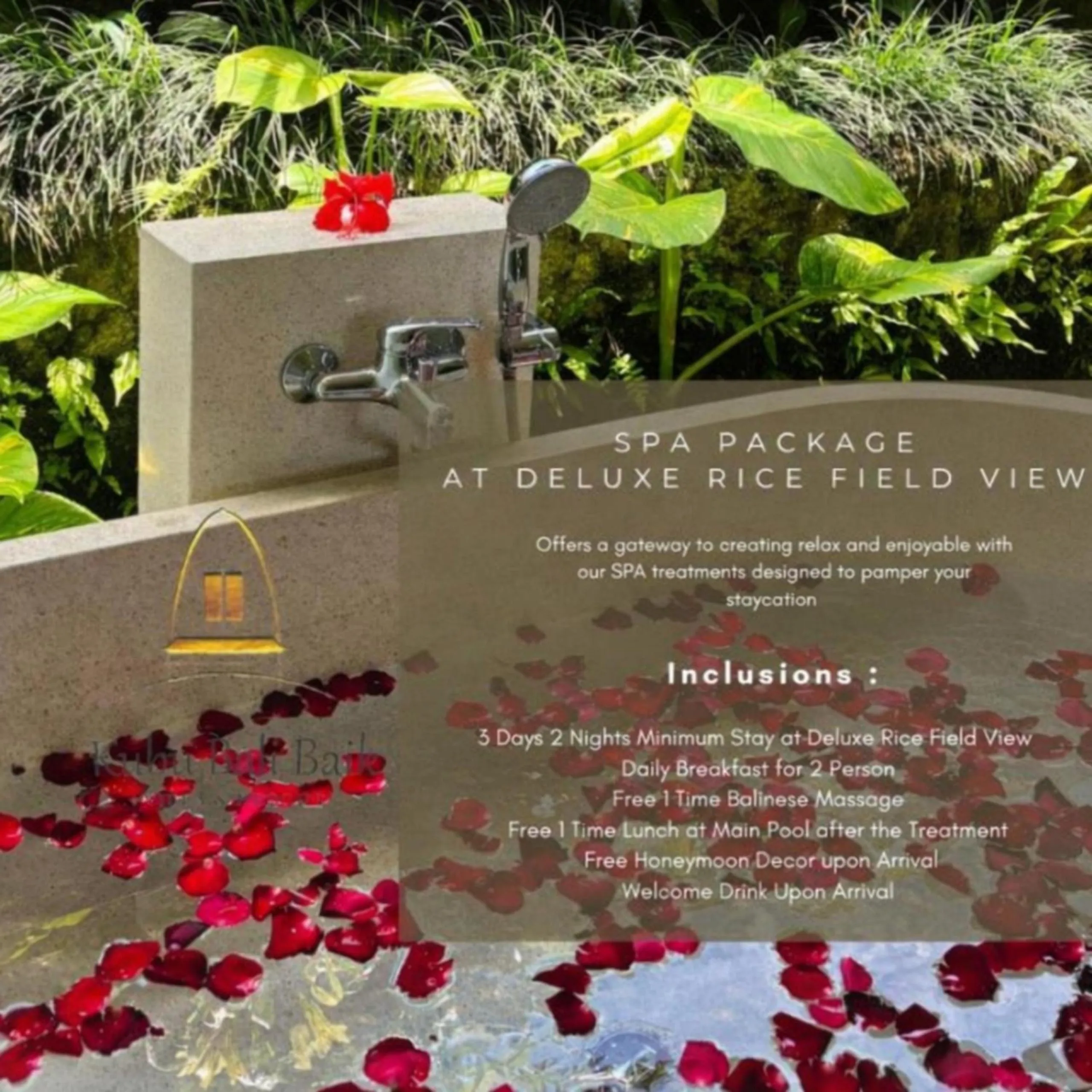 Bath in Kubu Bali Baik Villa & Resort - CHSE Certified