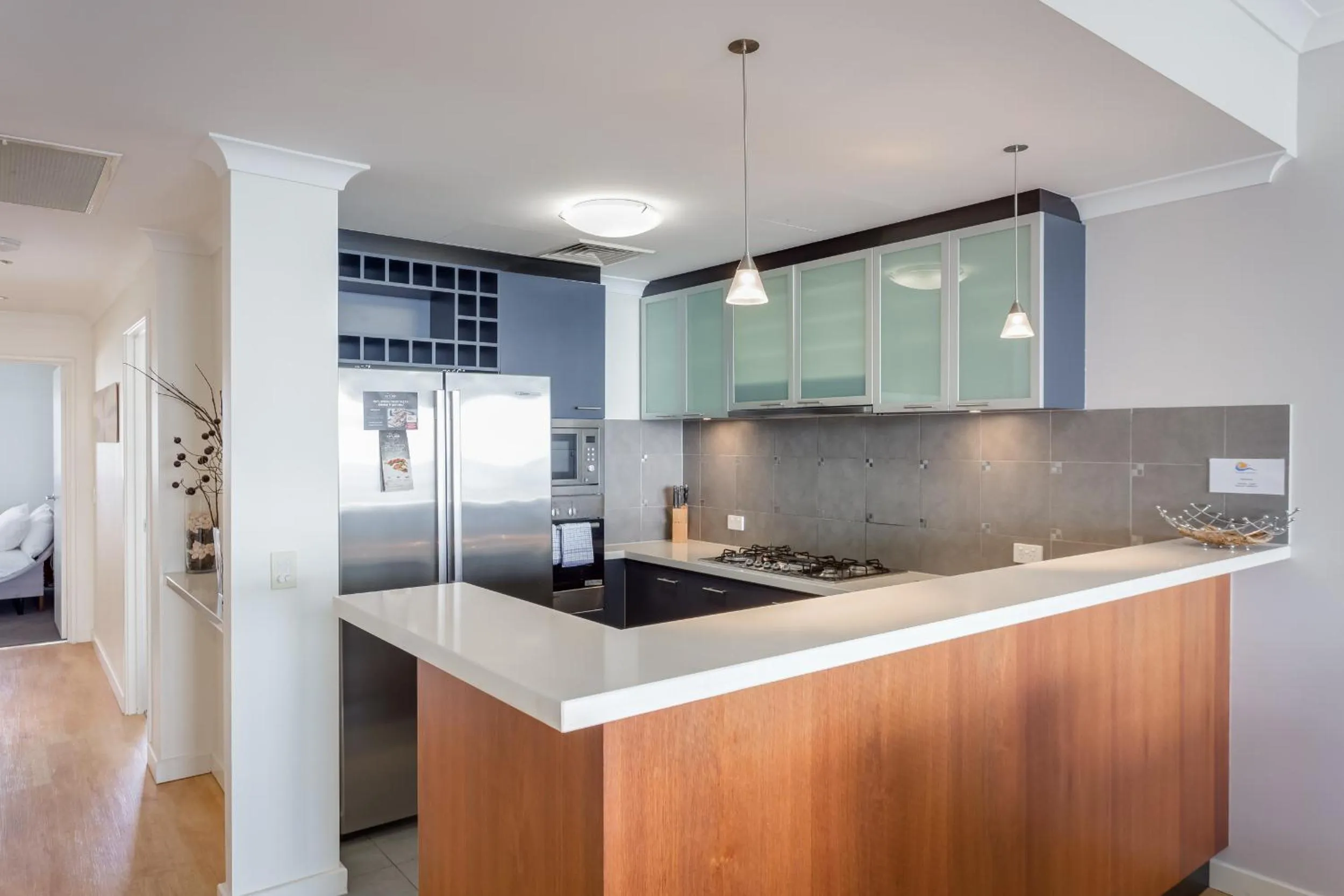 Kitchen or kitchenette in Nautilus by Rockingham Apartments