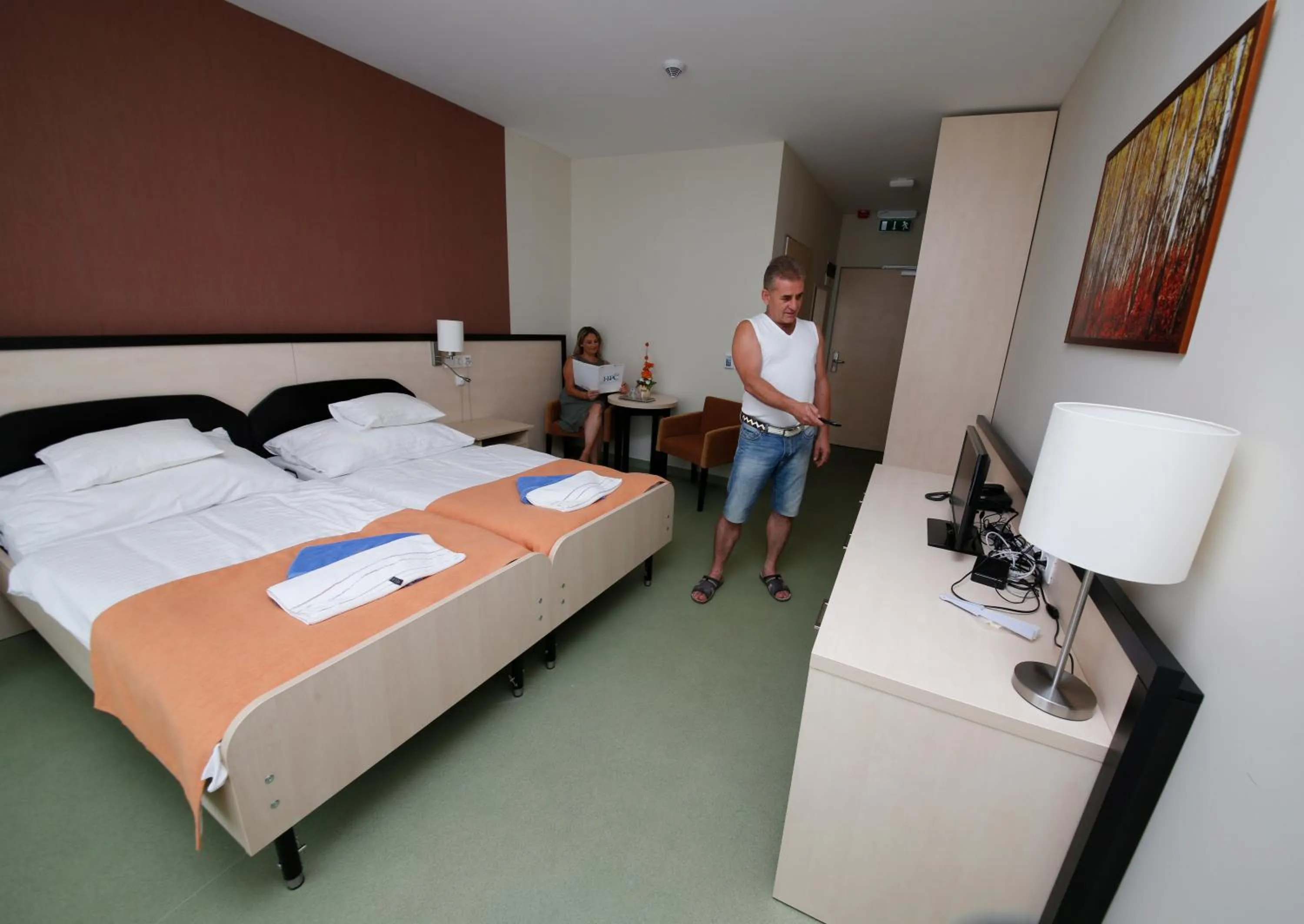 Bed in Harkányi Psoriasis Centrum