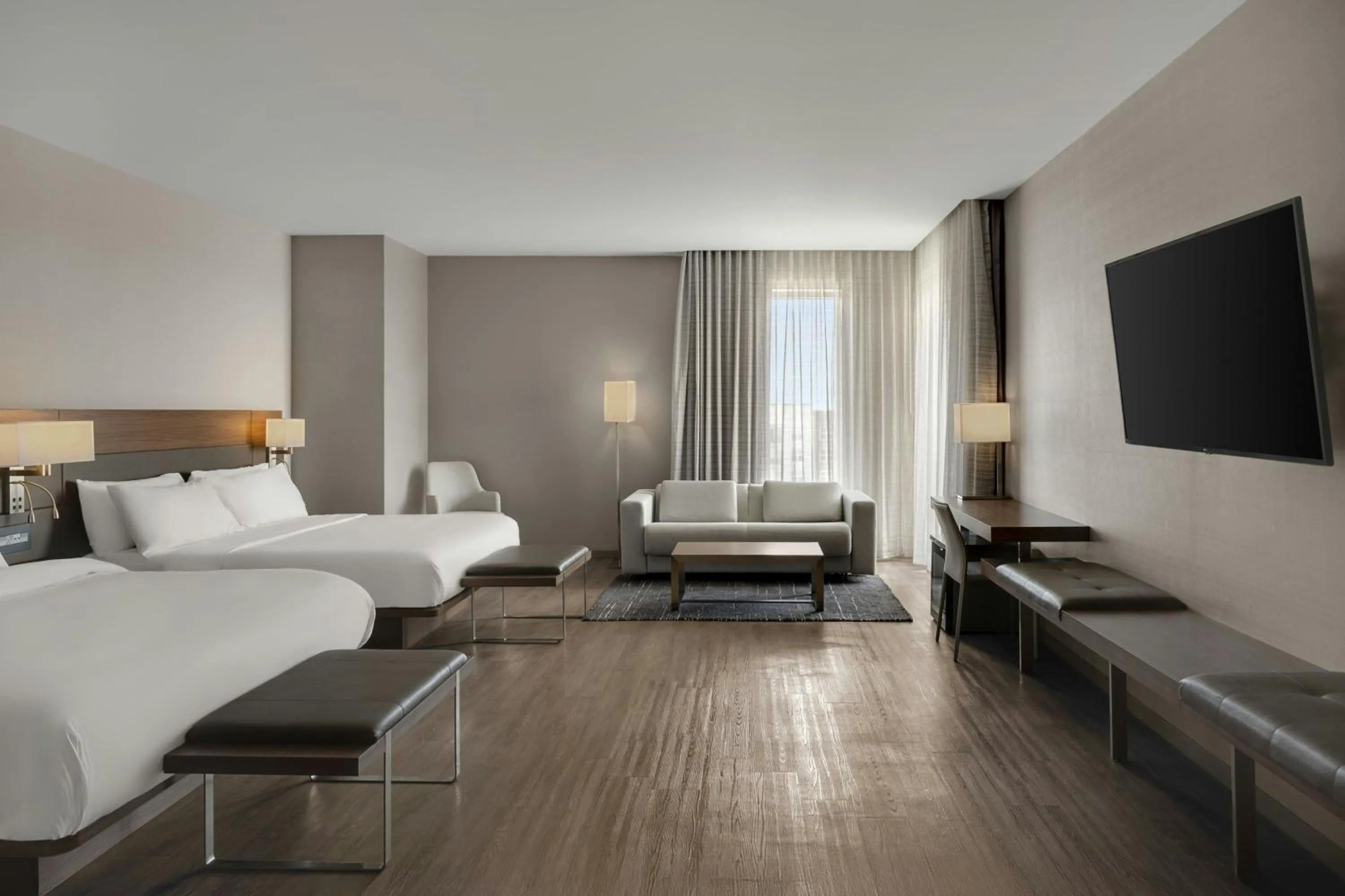 Bedroom, Bed in AC Hotel Cincinnati at Liberty Center