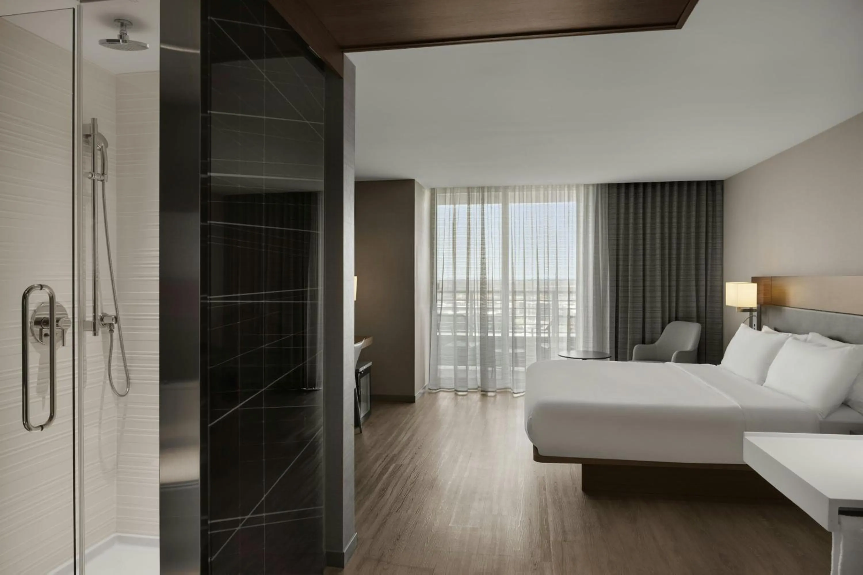 Photo of the whole room, Bed in AC Hotel Cincinnati at Liberty Center