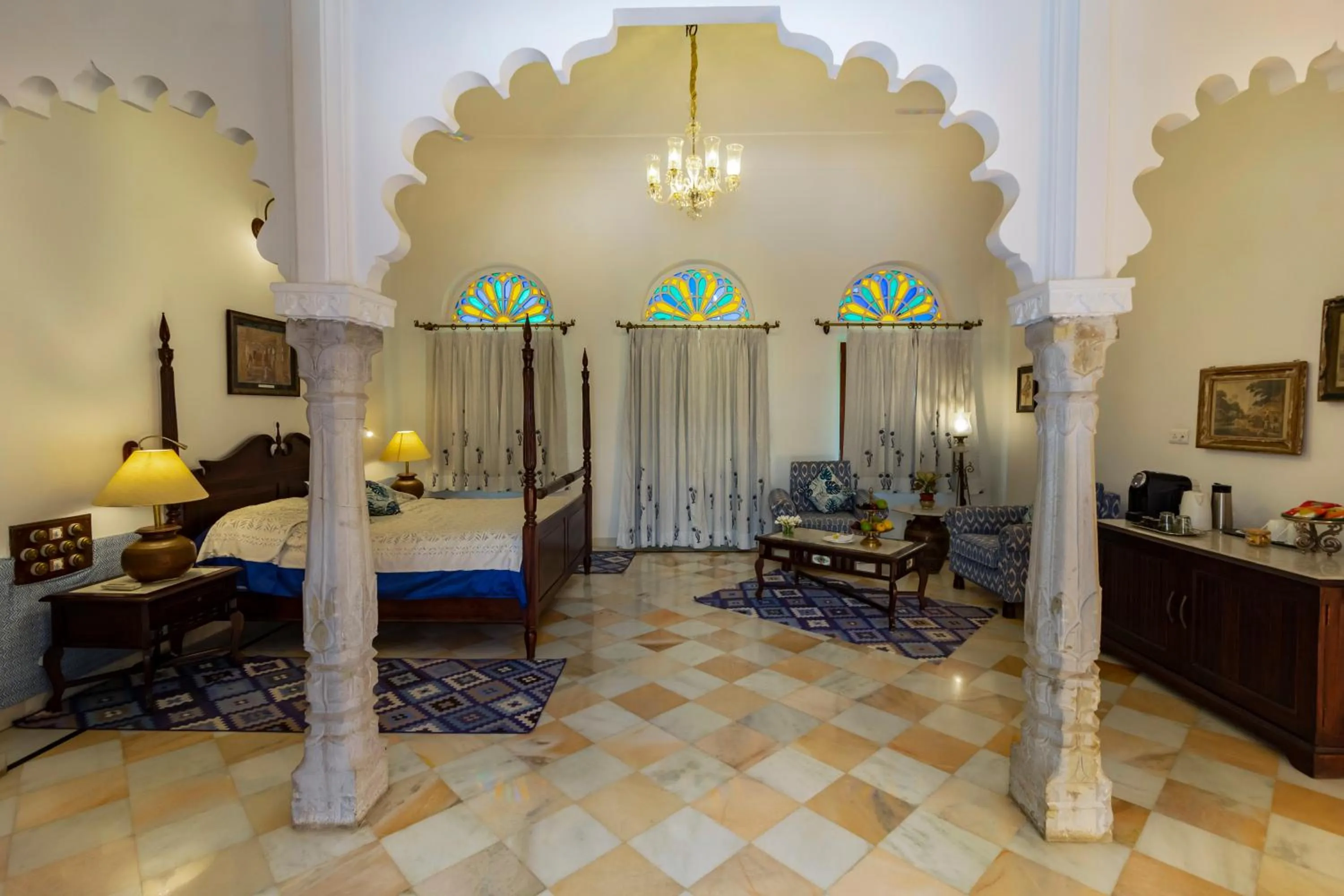 Bedroom, Bed in Dev Shree Deogarh