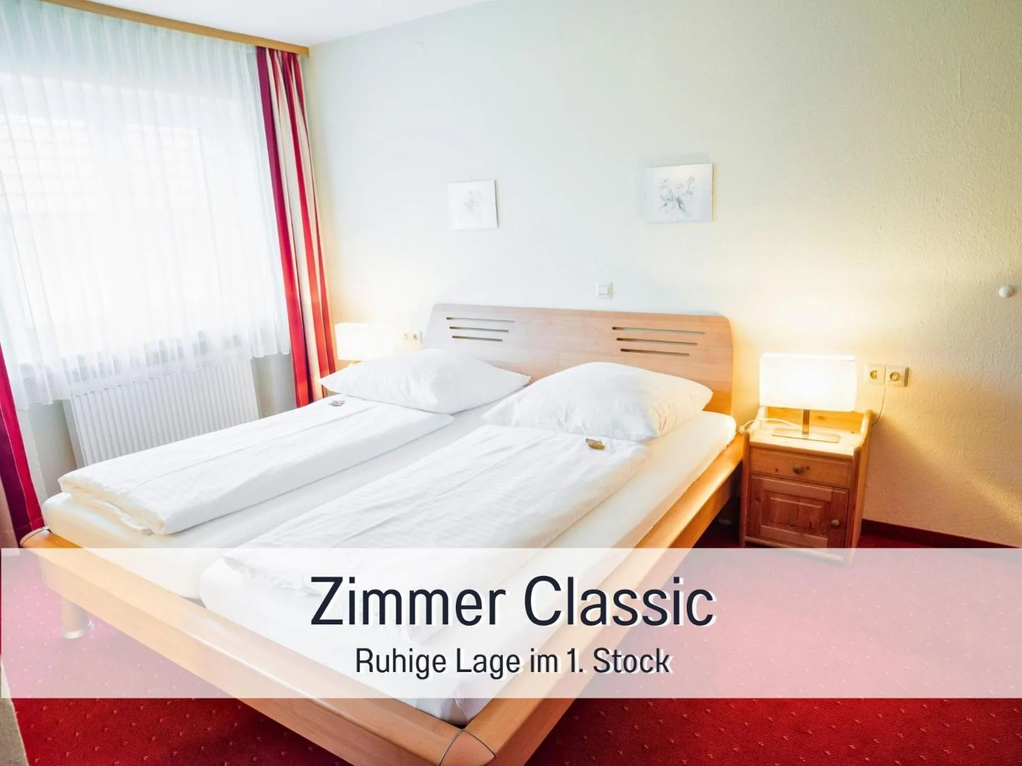 Bed in Landgasthof Linde - In ruhiger, ländlicher Umgebung