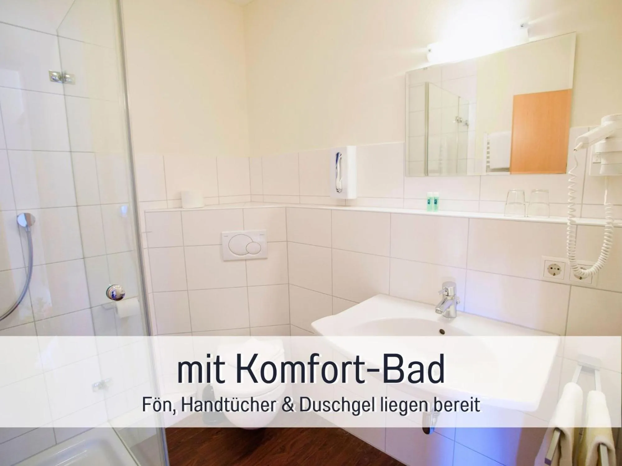 Bathroom in Landgasthof Linde - In ruhiger, ländlicher Umgebung