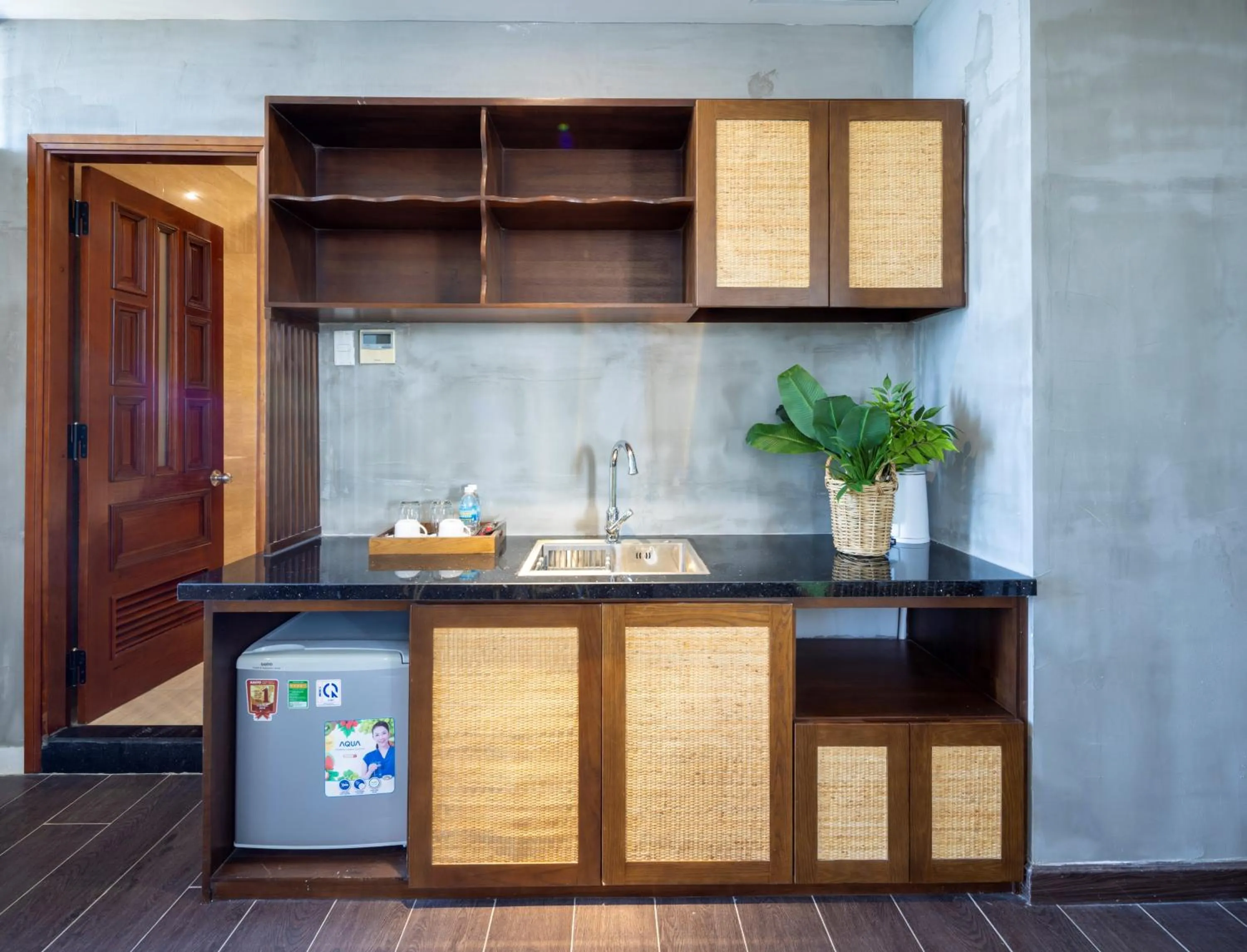 Kitchen or kitchenette in MissBamboo Hotel Nha Trang